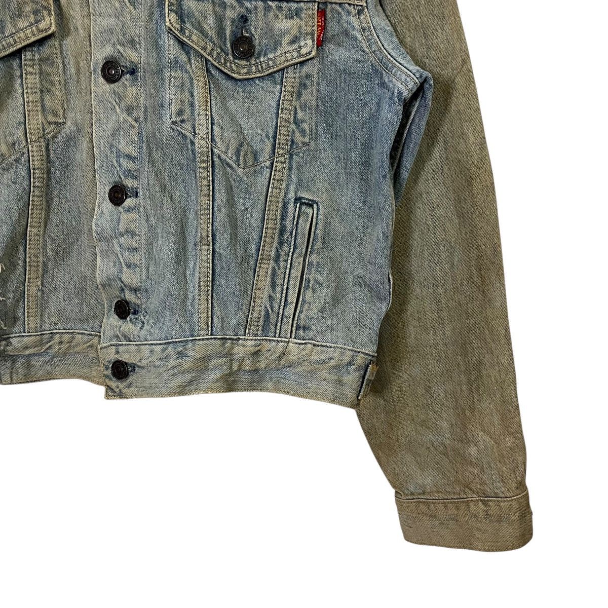 Edwin Vintage 90s Edwin Distressed Denim Jacket Size US M / EU 48-50 / 2 - 2 Thumbnail
