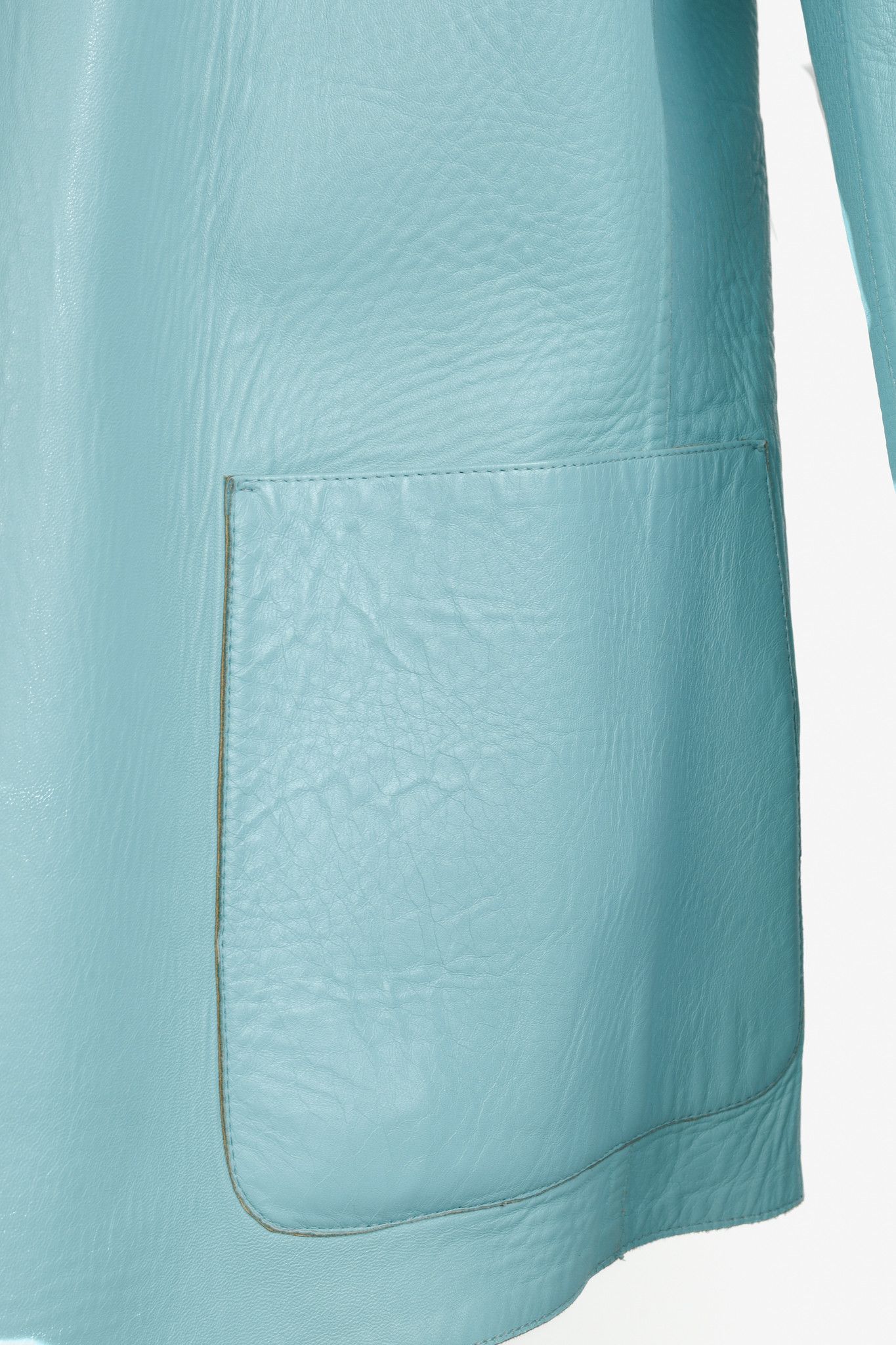Loro Piana Loro Piana Tan Turquoise Reversible Leather Jacket Size L / US 10 / IT 46 - 12 Thumbnail