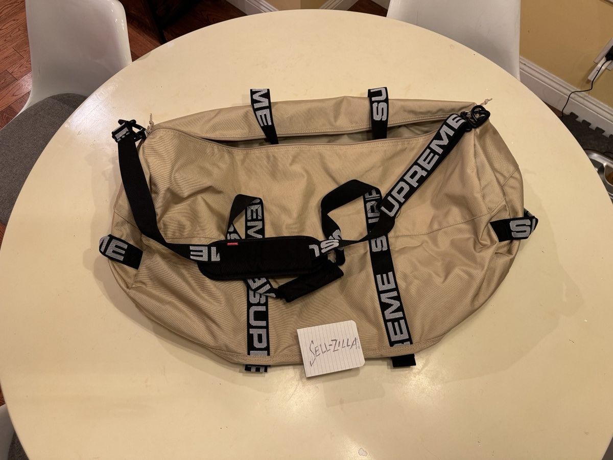 Supreme Supreme Large Duffle Bag - Tan SS18 Size ONE SIZE - 6 Thumbnail