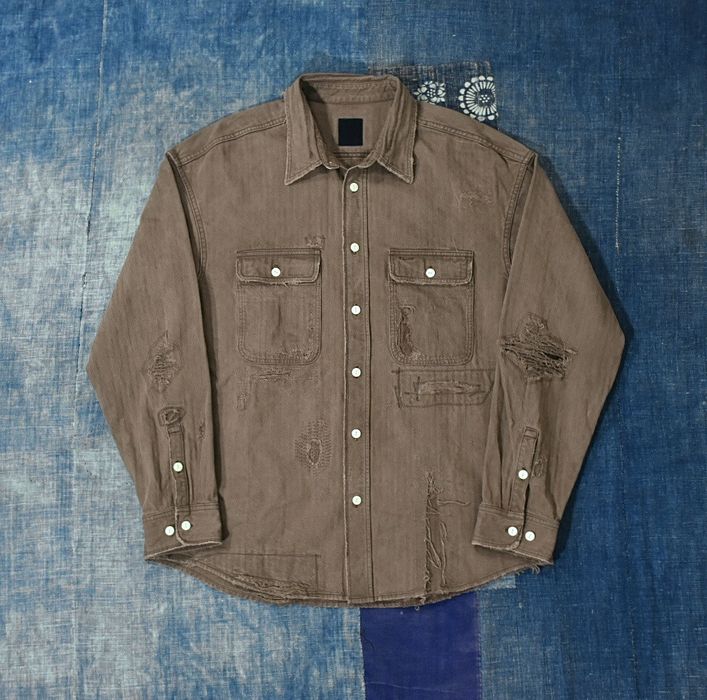 Visvim Visvim ICT Lumber Shirt N.D. Crash Mud Overdye size3 | Grailed