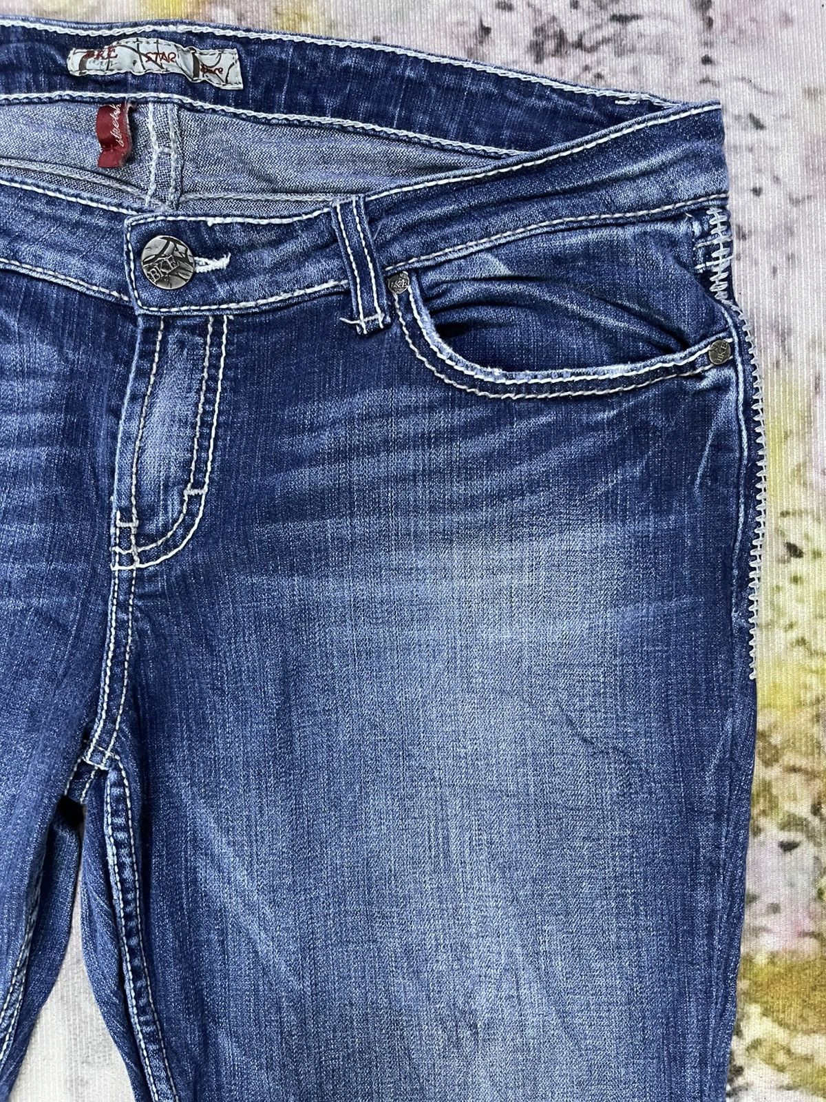 BKE Super Star Flare BKE Distressed Low Rise Denim Size US 36 / EU 52 - 8 Thumbnail