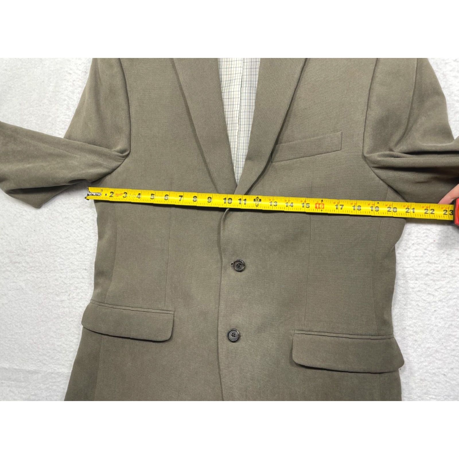 Ralph Lauren Lauren Ralph Lauren Blazer Mens 40R Notch Lapel 2 Button Single-Breasted Striped Brown Jacket Coat Size 40R - 7 Thumbnail