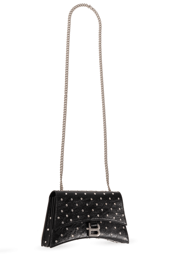 Balenciaga o1mt1gz1024 Size: OS / Crush XS Chain Bag Rhinestones Black Size ONE SIZE - 4 Thumbnail