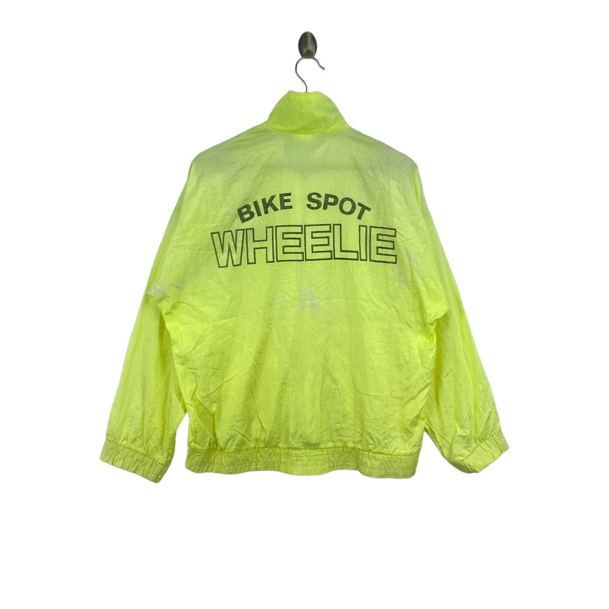 Japanese Brand BIKE SPOPT WHEELIE Big Print Japan Brand Yellow Windbreaker Size US M / EU 48-50 / 2 - 2 Thumbnail
