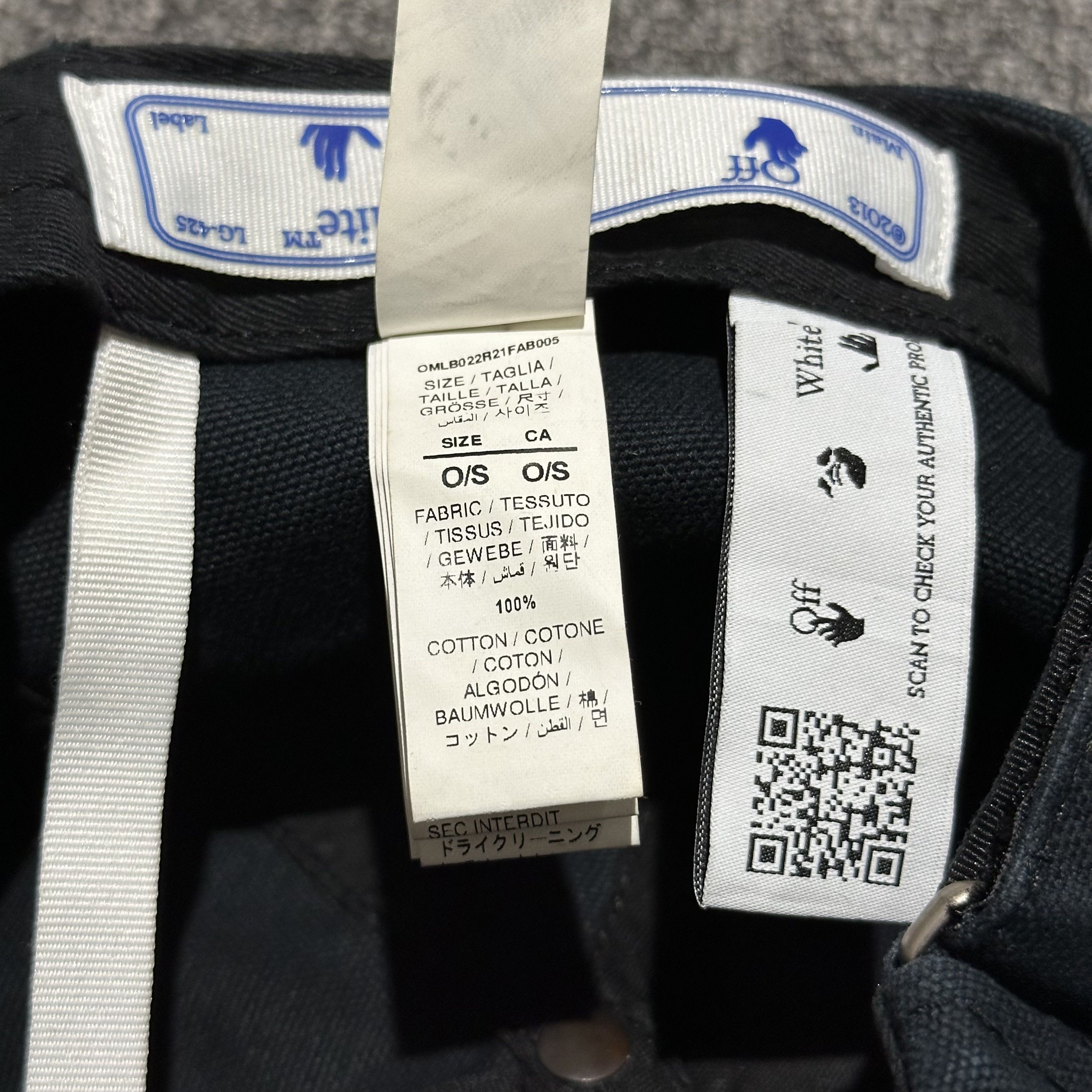 Off-White Off-White World Peace Embroidered distressed Hat Size ONE SIZE - 10 Thumbnail