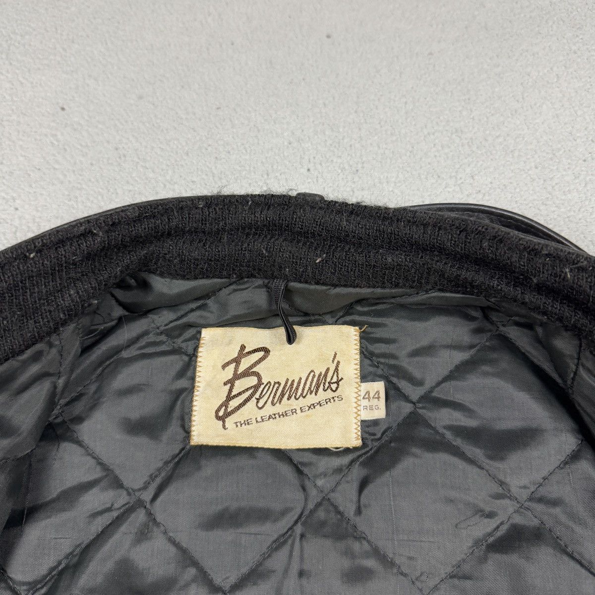 Vintage Berman's Leather Jacket Vintage 60/70s Lenzip biker punk Size US L / EU 52-54 / 3 - 4 Thumbnail