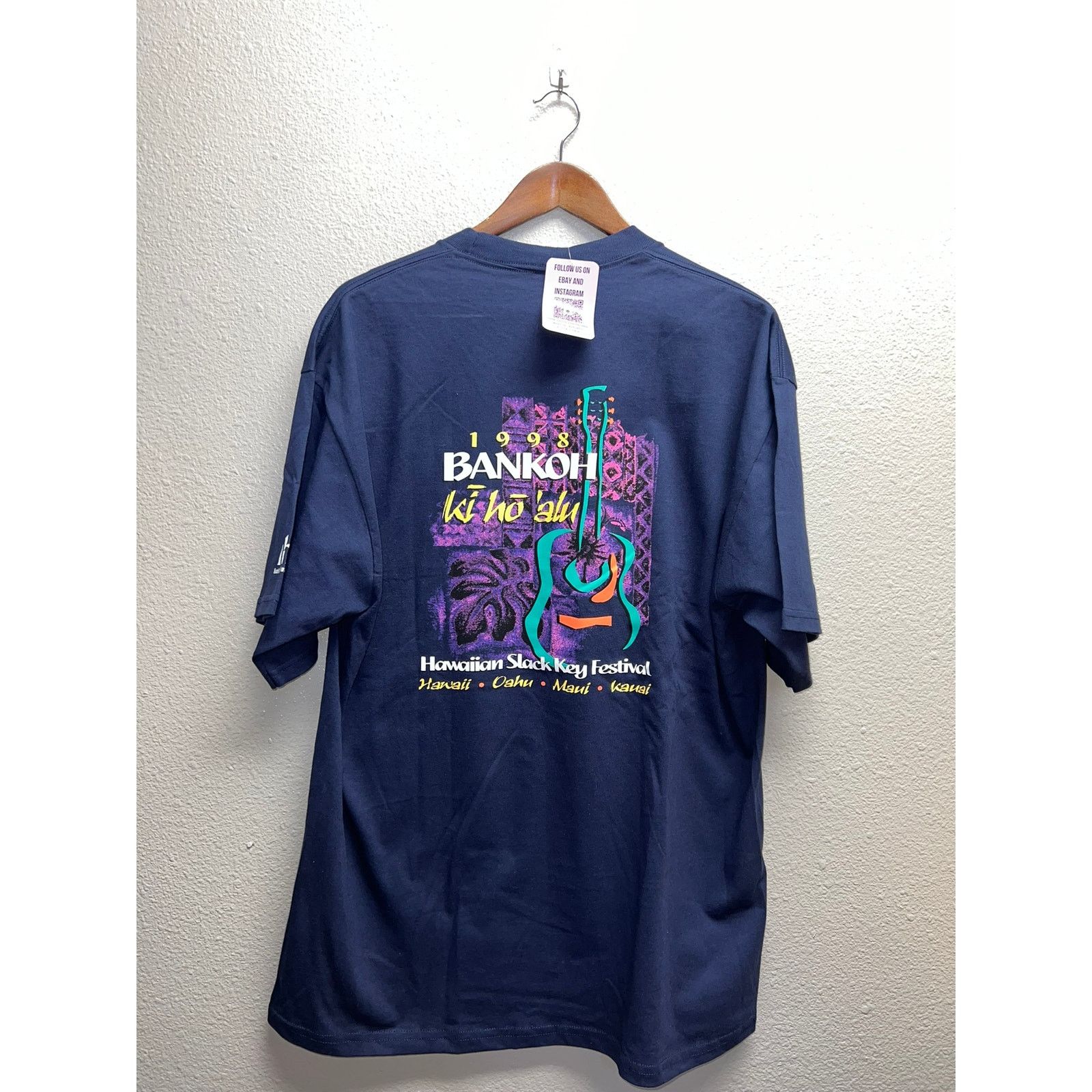 Jerzees Vintage Hawaiian Slack Key Festival Shirt 1998 Maui Tee XL Size US XL / EU 56 / 4 - 1 Thumbnail