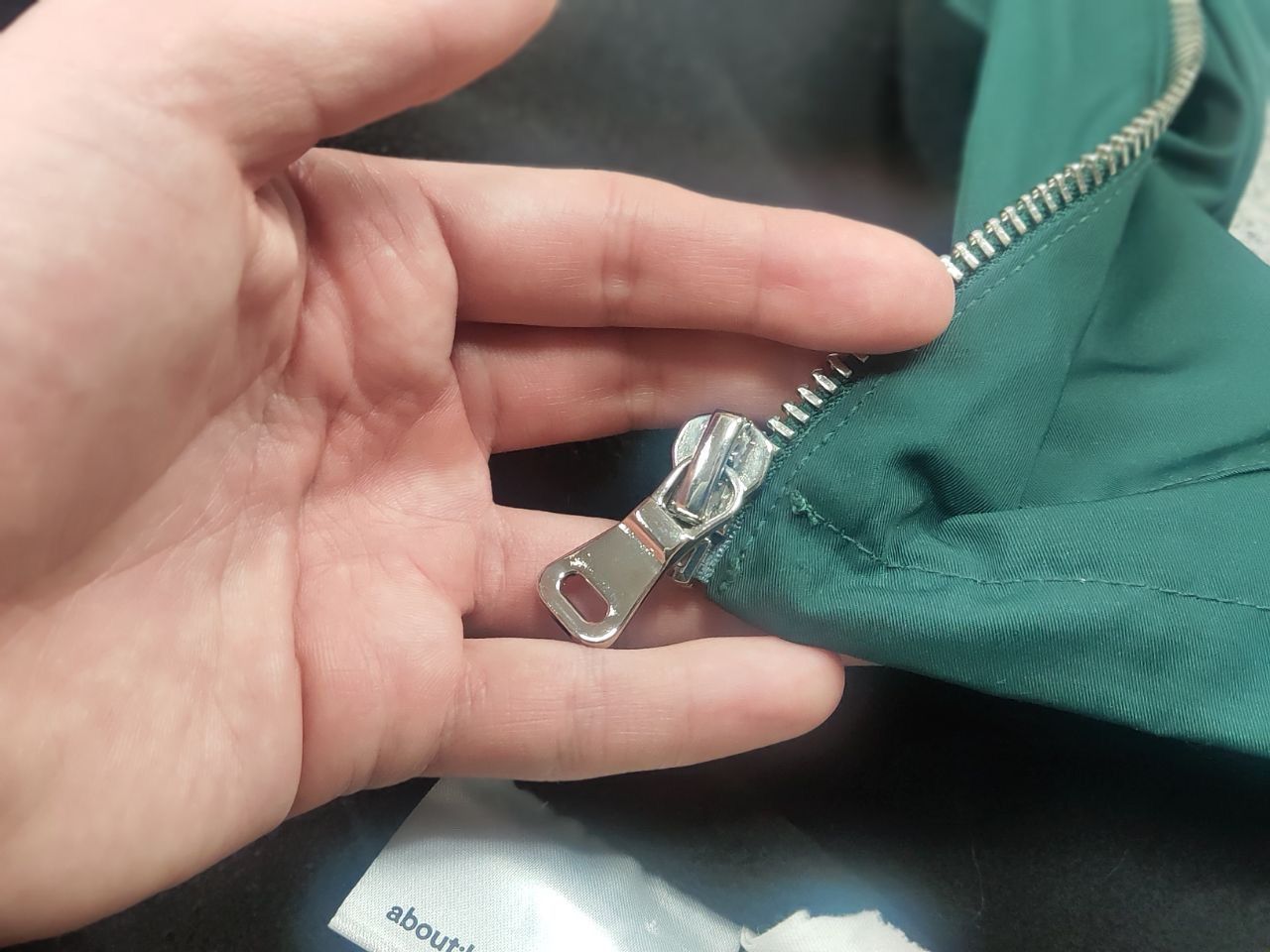 About:Blank About:blank Design Men's Box Logo Cropped Jacket Epsom Green Size US XS / EU 42 / 0 - 18 Thumbnail