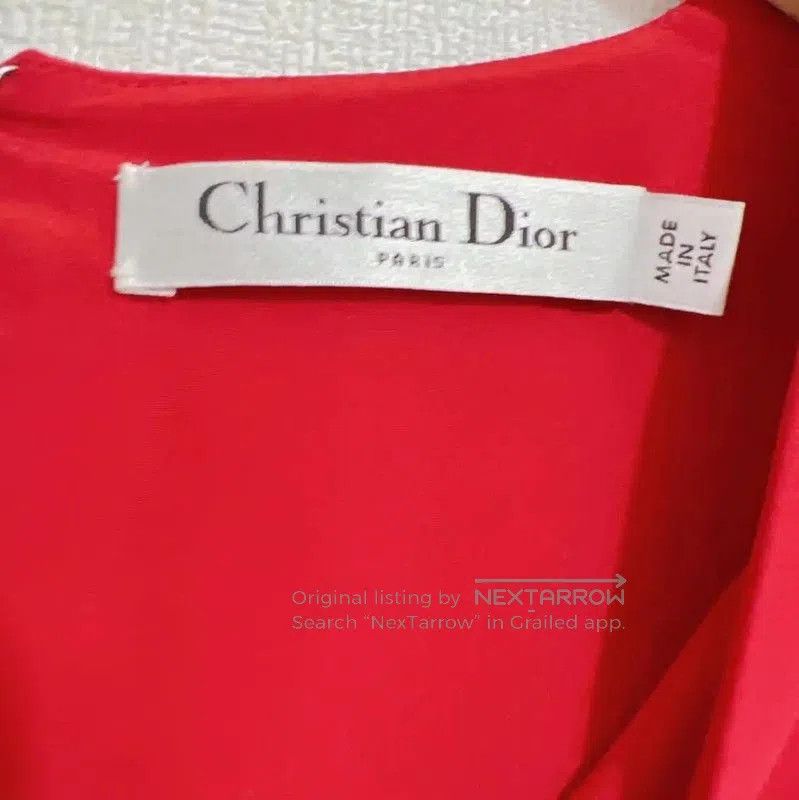 Dior Dior Red Pleated Dress for Women in Size M . Size M / US 6-8 / IT 42-44 - 4 Thumbnail