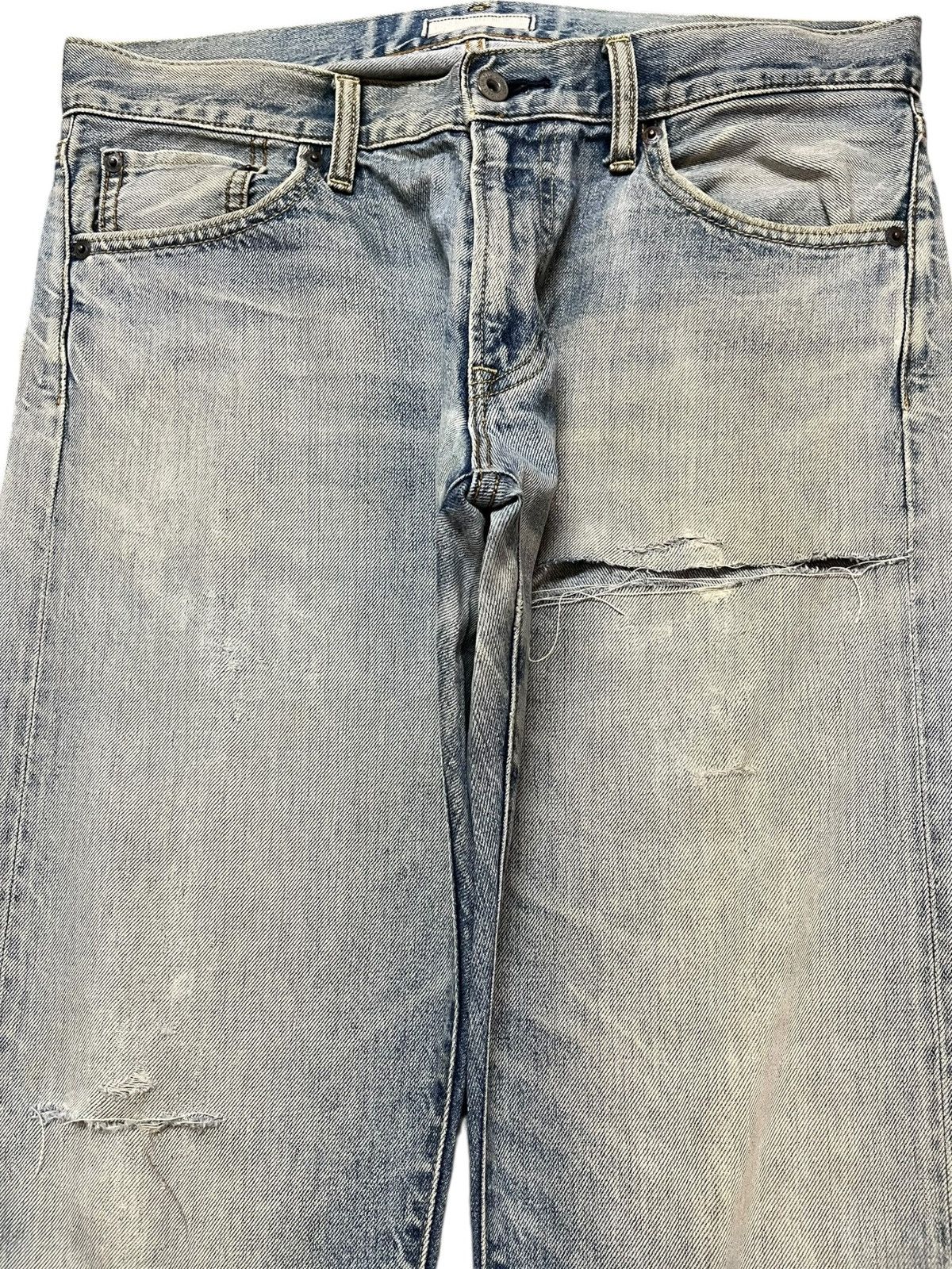 Uniqlo Vintage Uniqlo Selvedge Faded Distressed Denim Size US 33 - 2 Thumbnail