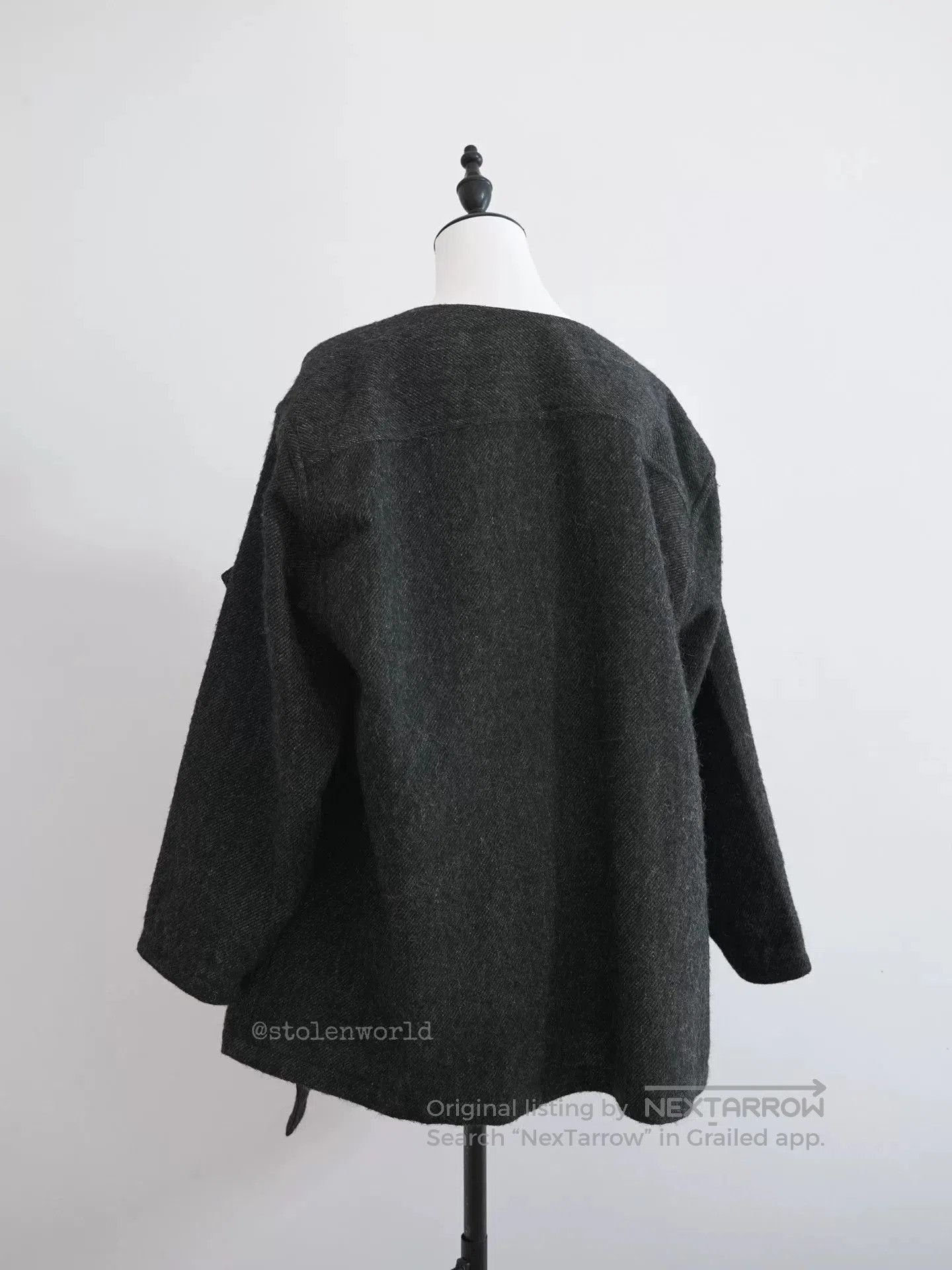 Issey Miyake 80s Issey Miyake Wool Coat with Iron Fastening. Size M / US 6-8 / IT 42-44 - 7 Thumbnail