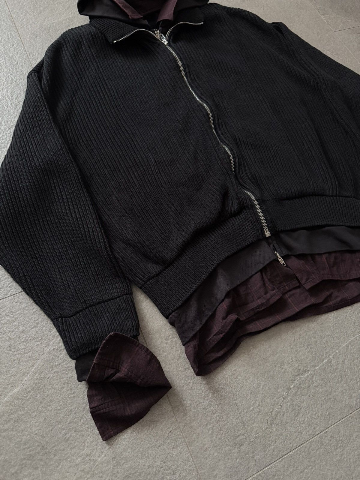Balenciaga [Sample] 3000$ Spring24 Sample Layered hooded knitwear Size US XL / EU 56 / 4 - 6 Thumbnail