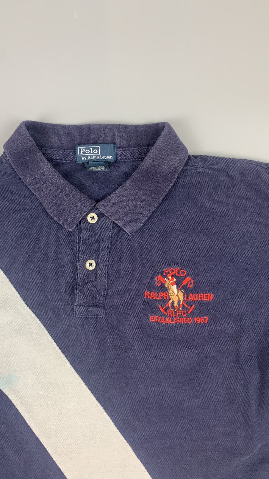 Polo Ralph Lauren × Rugby Ralph Lauren × Vintage Vintage Polo Ralph Lauren Rugby Polo Shirt Size US M / EU 48-50 / 2 - 2 Thumbnail
