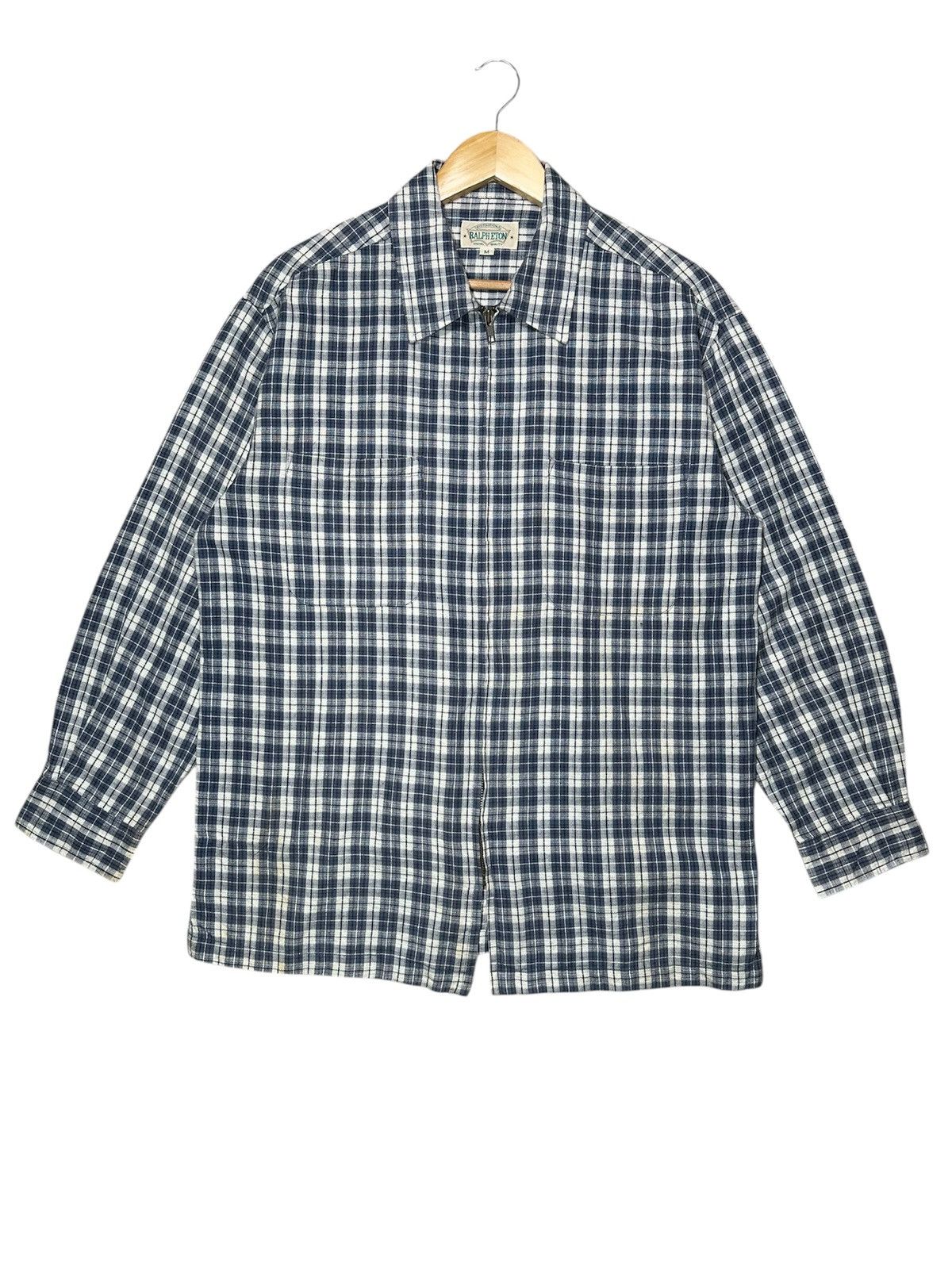 Japanese Brand Ralph Eton Collar shirt Size US XL / EU 56 / 4 - 1 Thumbnail