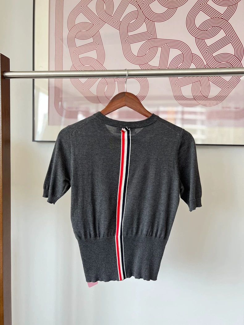 Thom Browne Thom Browne Cotton round neck short sleeves Size XS / US 0-2 / IT 36-38 - 3 Thumbnail