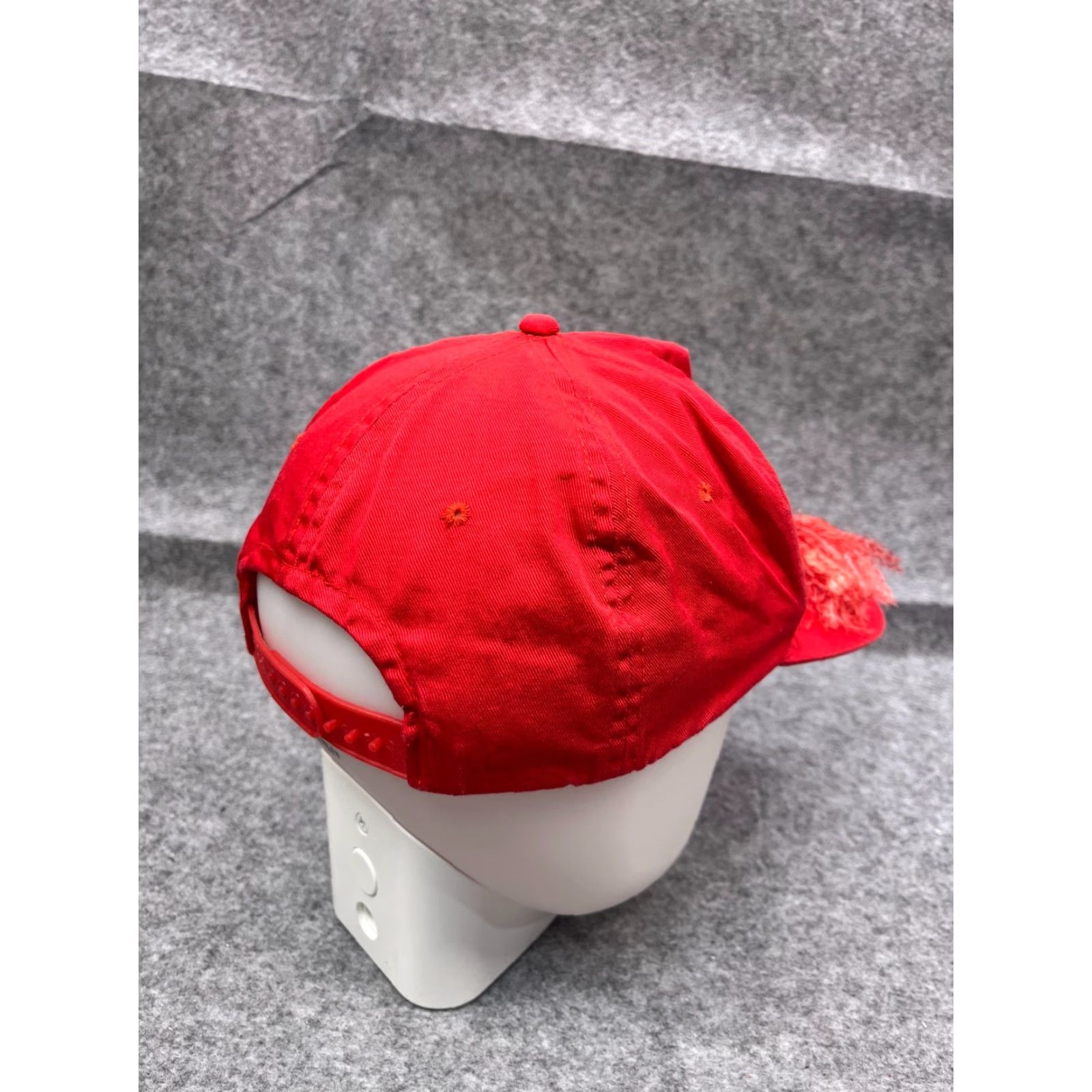Vintage VINTAGE Duffy Hat Cap Snap Back Adult One Size Red 100% Cotton Hatch Rope Blocked? Size ONE SIZE - 7 Thumbnail