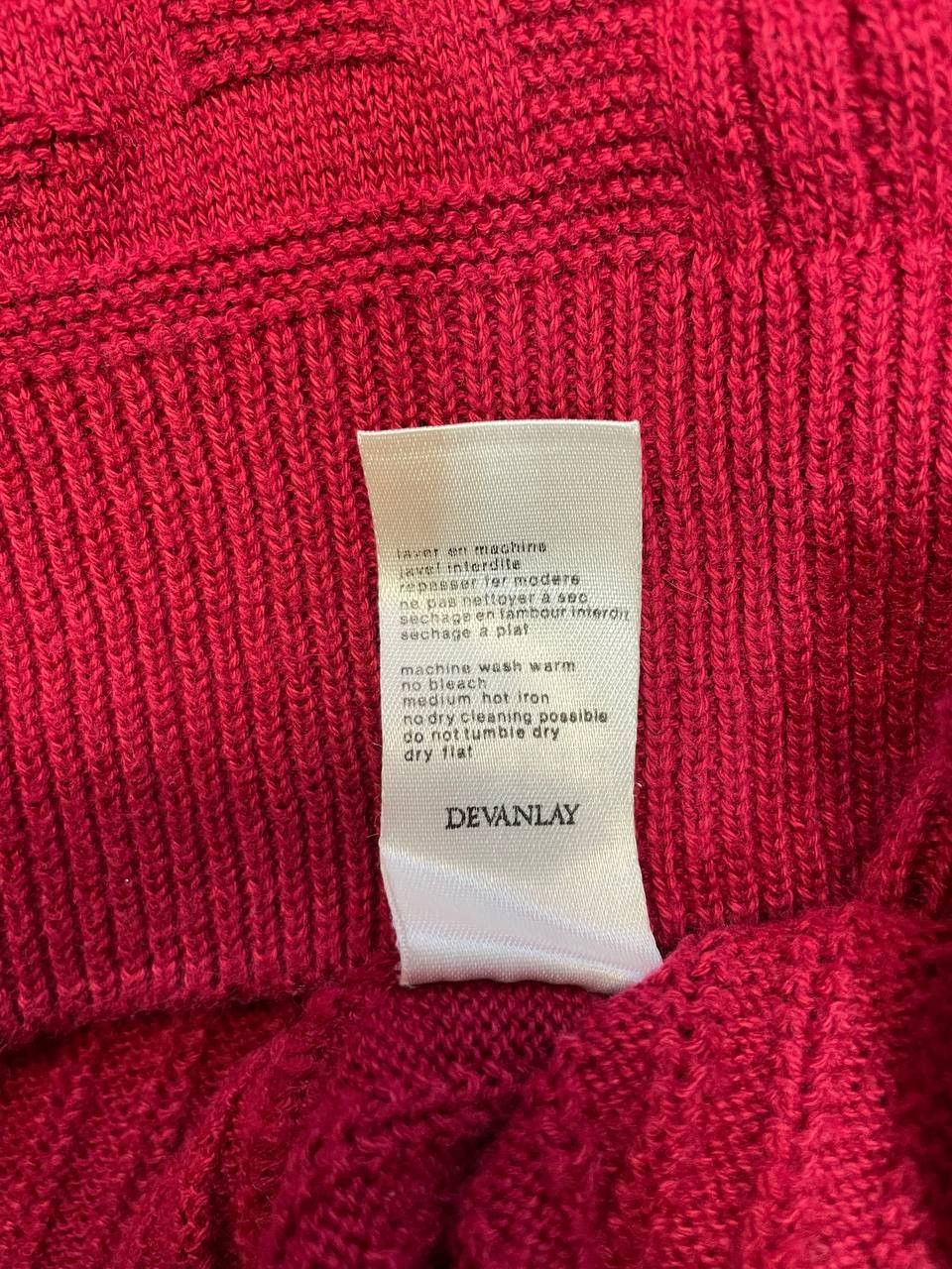 Lacoste Vintage Lacoste Cotton/Acrylic Sweater France Burgundy Size US L / EU 52-54 / 3 - 13 Thumbnail