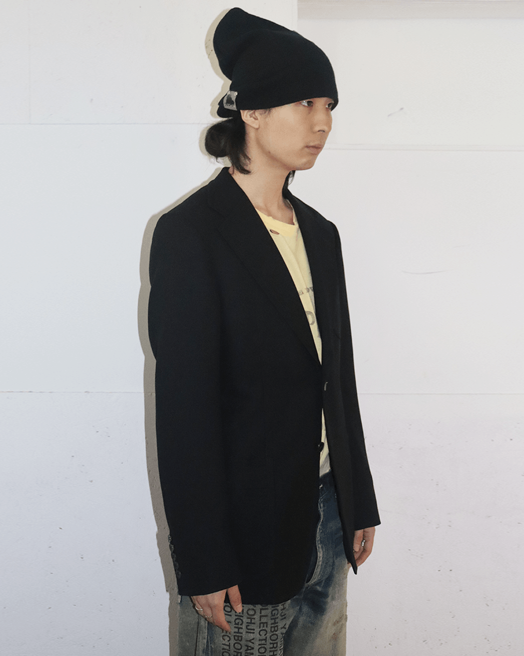 Gucci Gucci by Tom Ford Silk Blend Two-Button Blazer Black Size 46R - 3 Thumbnail