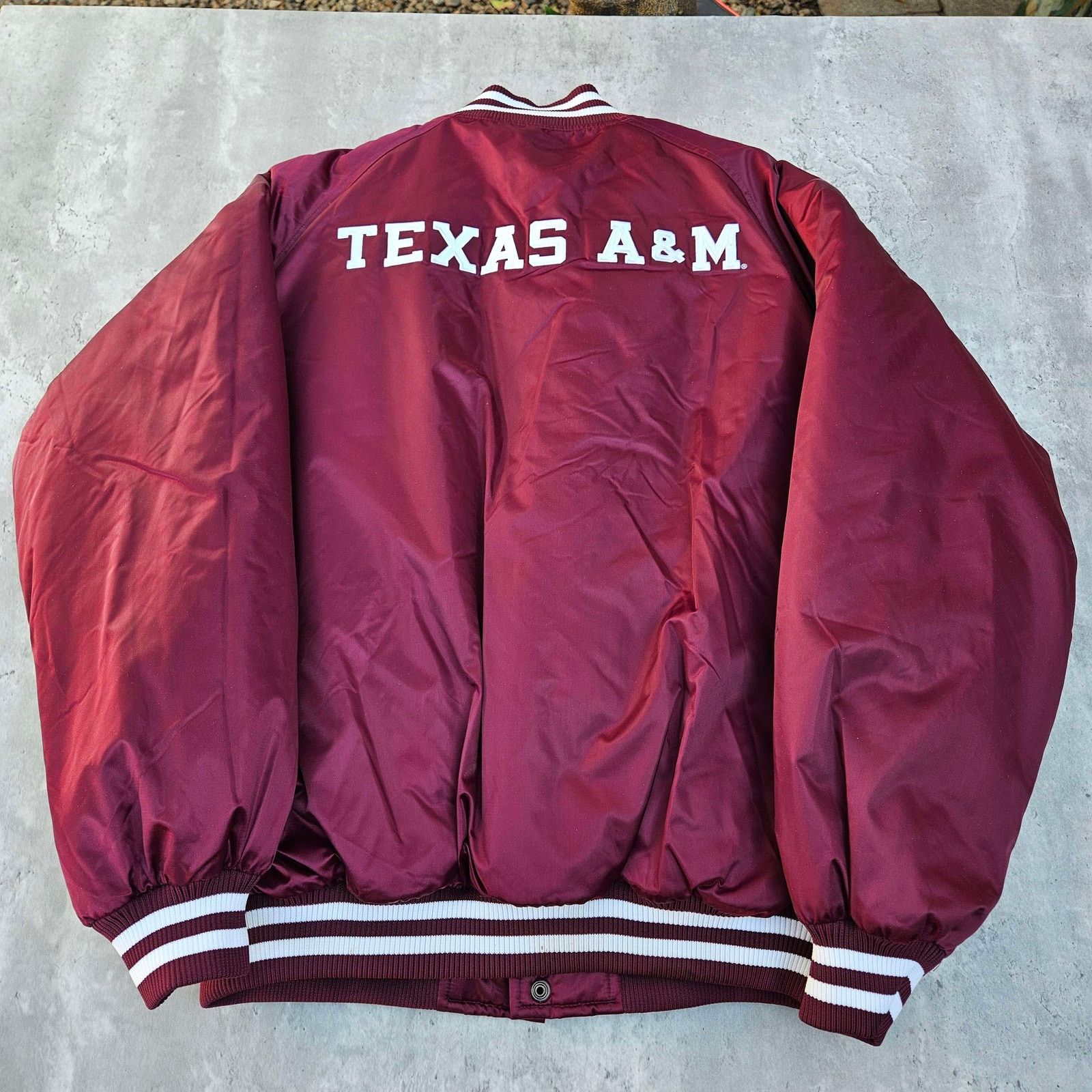 Nike Vintage Nike Texas A&M Jacket Bomber Size L Burgundy NWT Y2K Size US L / EU 52-54 / 3 - 11 Thumbnail