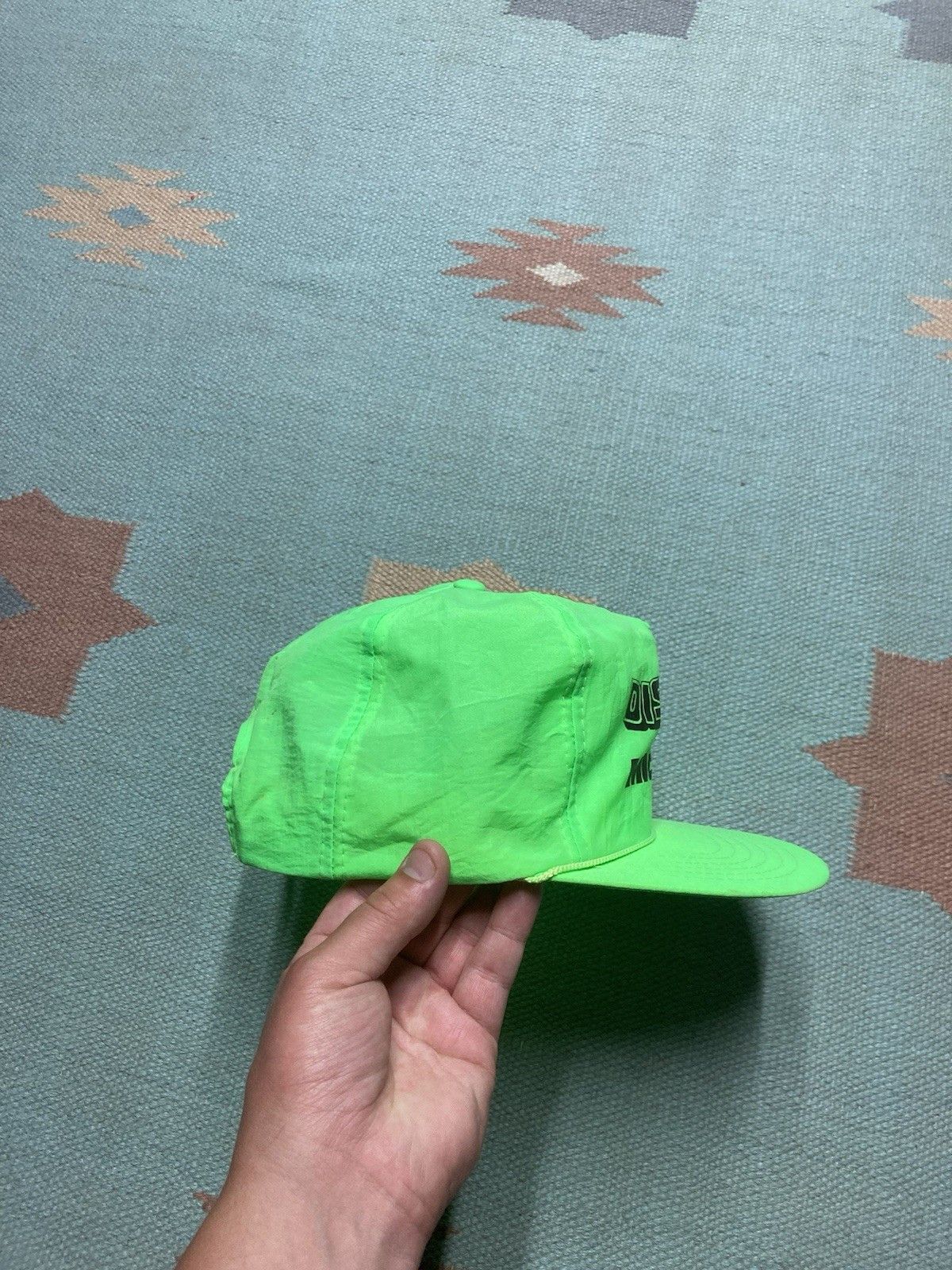 Vintage Vintage SnapBack hat discount tire Michelin neon green nylon Size ONE SIZE - 8 Thumbnail
