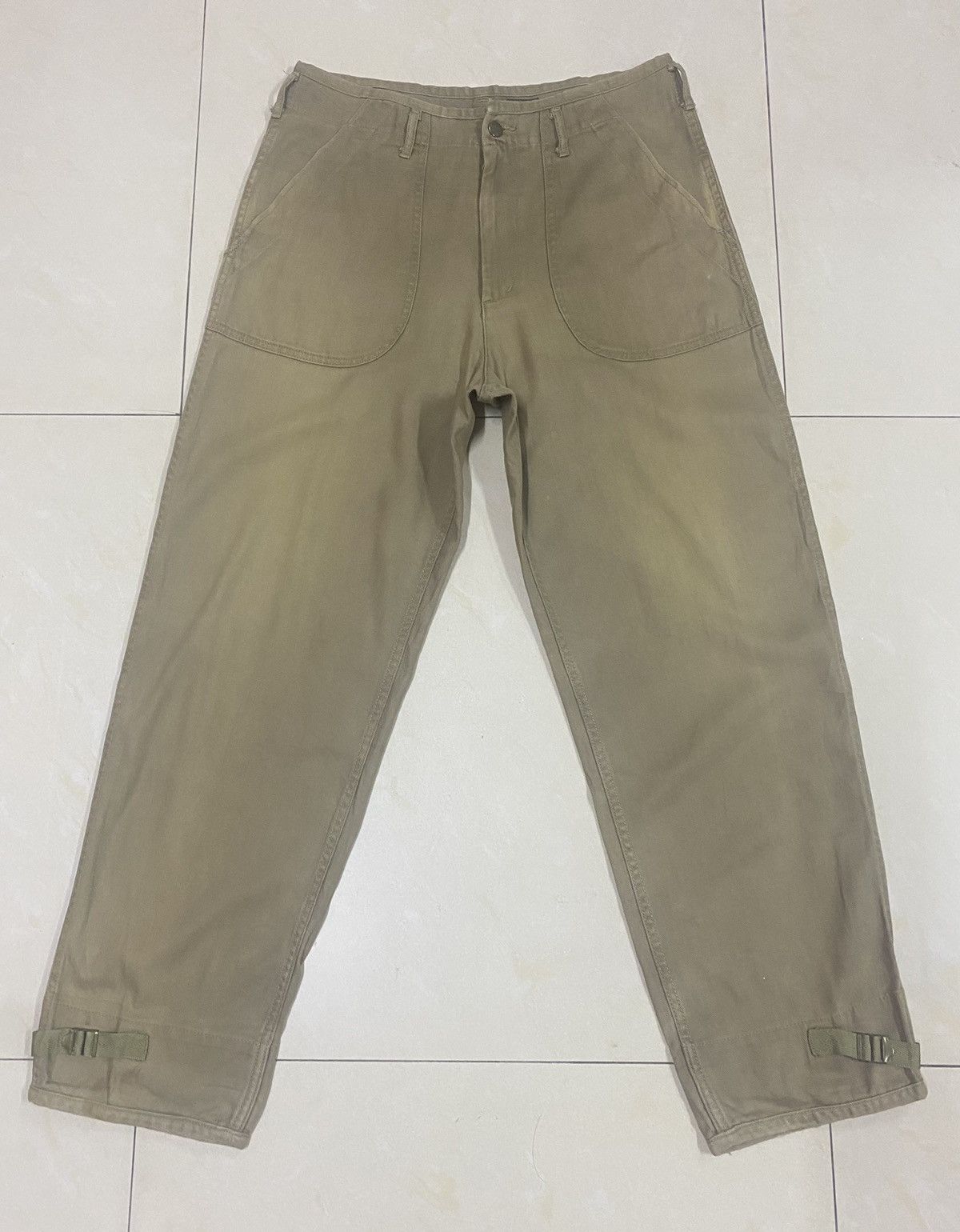 Japanese Brand Orslow Inspired HBT Wide Leg Pants Faded Size US 32 / EU 48 - 1 Thumbnail