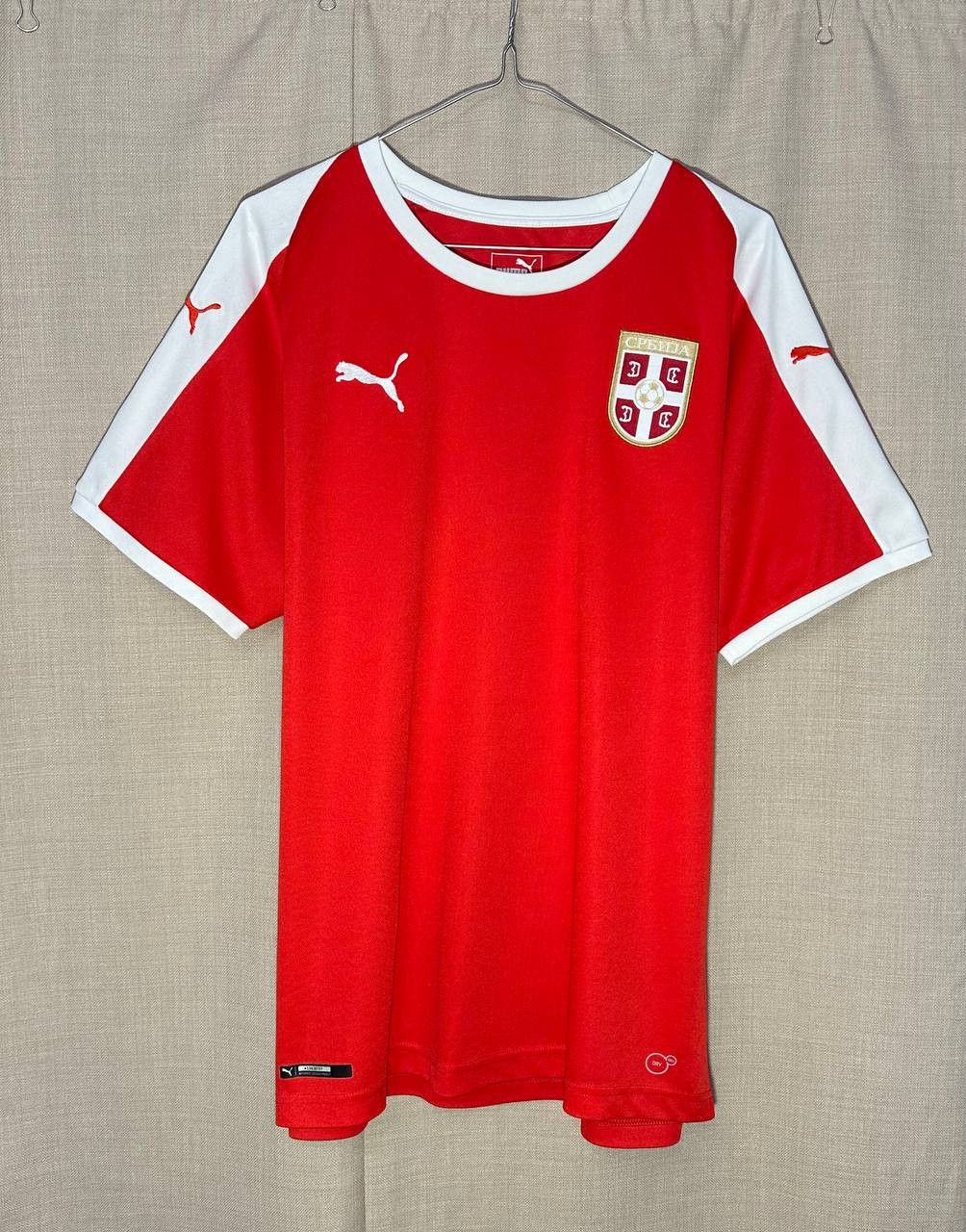 Puma Serbia 2018 - 2020 home football shirt jersey Puma soccer Size US L / EU 52-54 / 3 - 1 Thumbnail