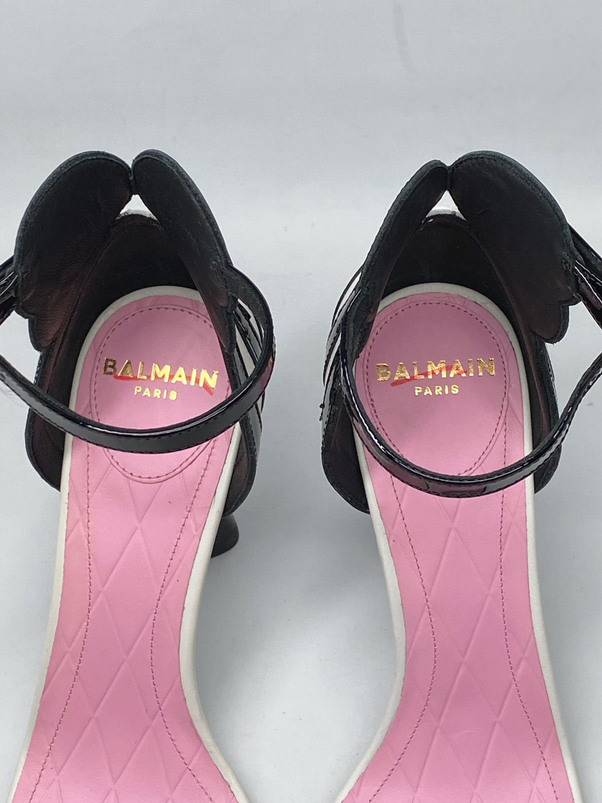 Balmain Balmain Eden Colorblocked Patent Leather Sandals size 37 Size US 7 / IT 37 - 11 Thumbnail