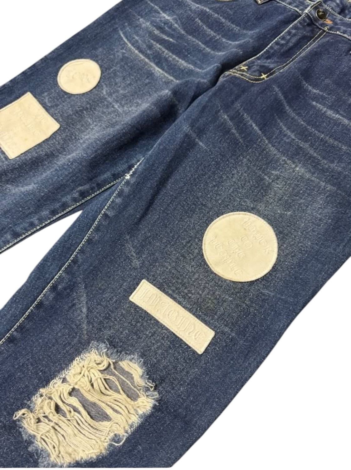 Number (N)ine × Takahiromiyashita The Soloist. Number nine pain broken jeans patches GOD Size US 34 / EU 50 - 3 Thumbnail