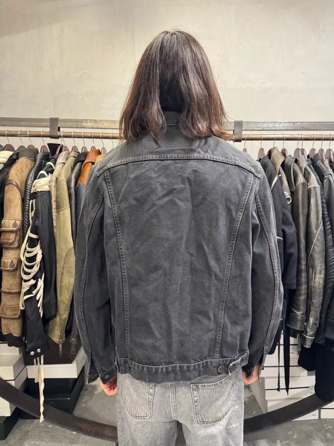 Designer × Levi's × Vintage Levi’s Dark Grey Brut Buttoned Denim Trucker Jacket Size US L / EU 52-54 / 3 - 3 Thumbnail