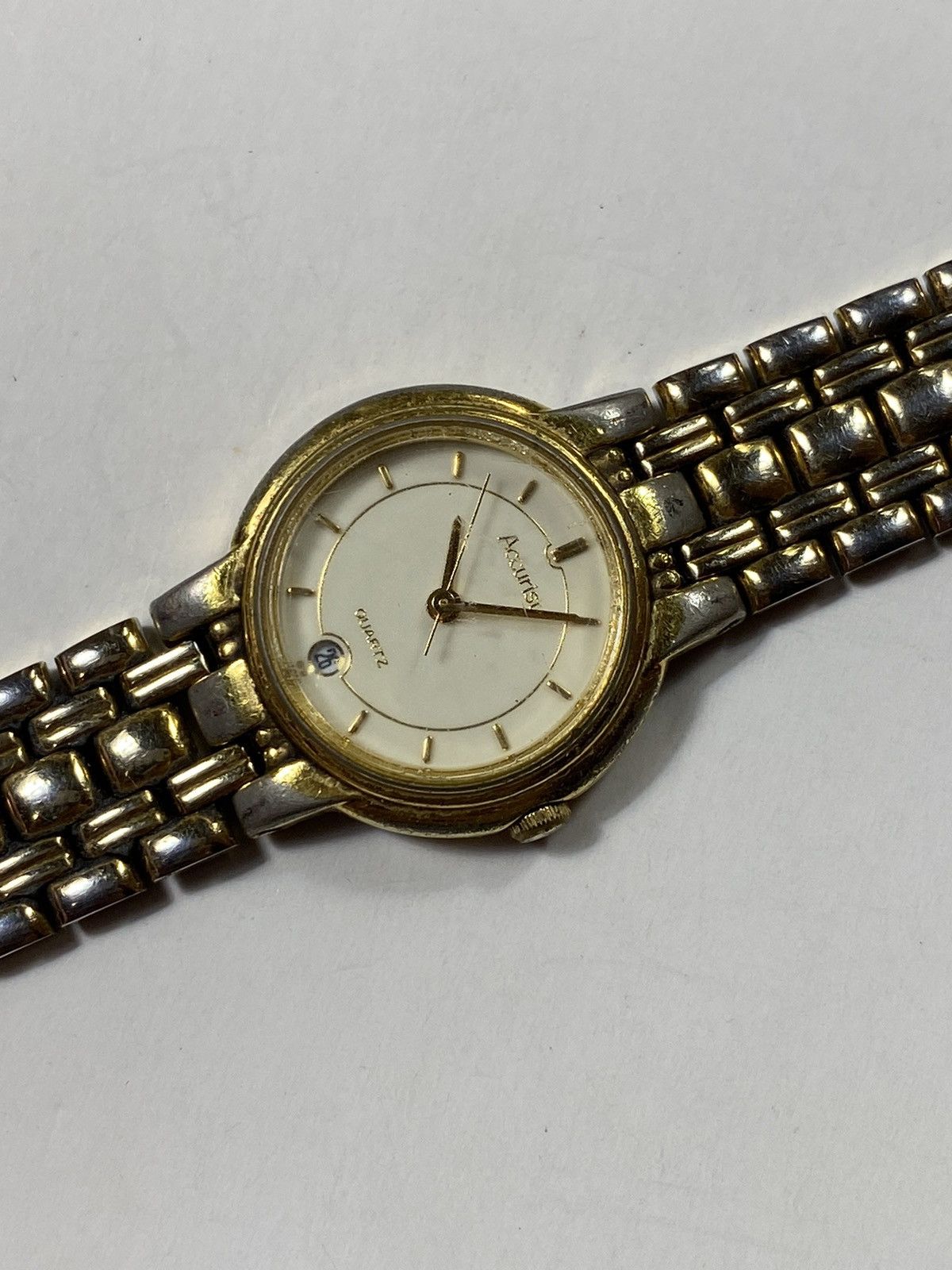 Japanese Brand × Vintage Accurist Gold-Tone Quartz Watch - Japanese Brand Size ONE SIZE - 11 Thumbnail