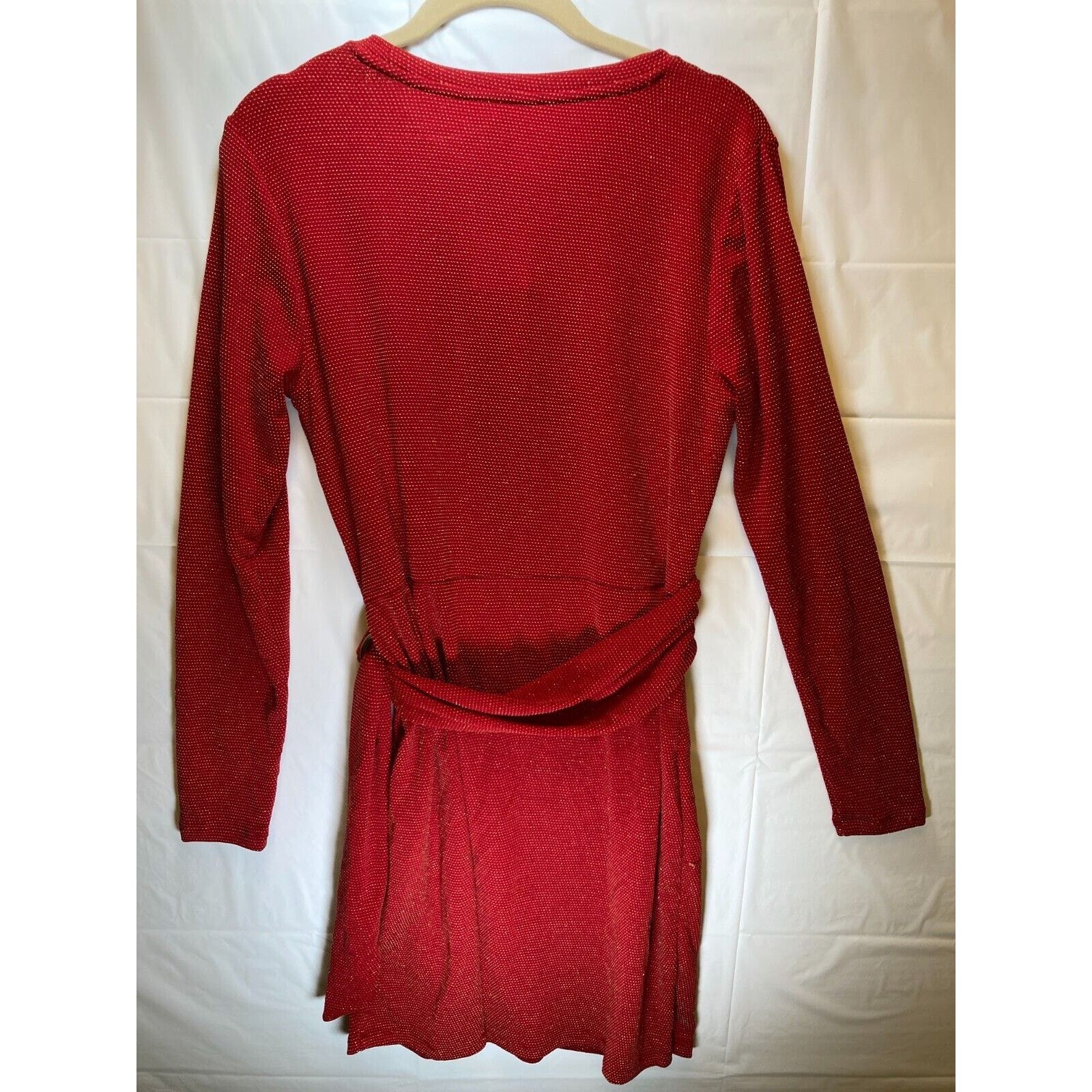 Michael Kors Michael Kors Women's Red Metallic D-Ring Tie T-Shirt Dress S Size S / US 4 / IT 40 - 6 Thumbnail
