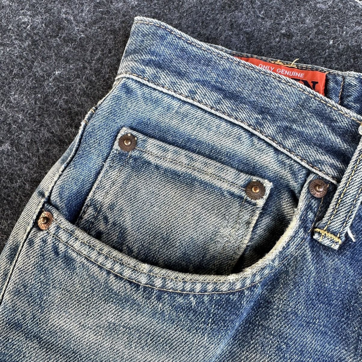Edwin Vintage Thrash Edwin 504 Regular Orange Tag Denim 33x32 D620 Size US 34 / EU 50 - 13 Thumbnail