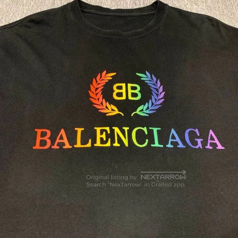 Balenciaga Balenciaga Rainbow Wheat Ear T-shirt. Size US M / EU 48-50 / 2 - 5 Thumbnail