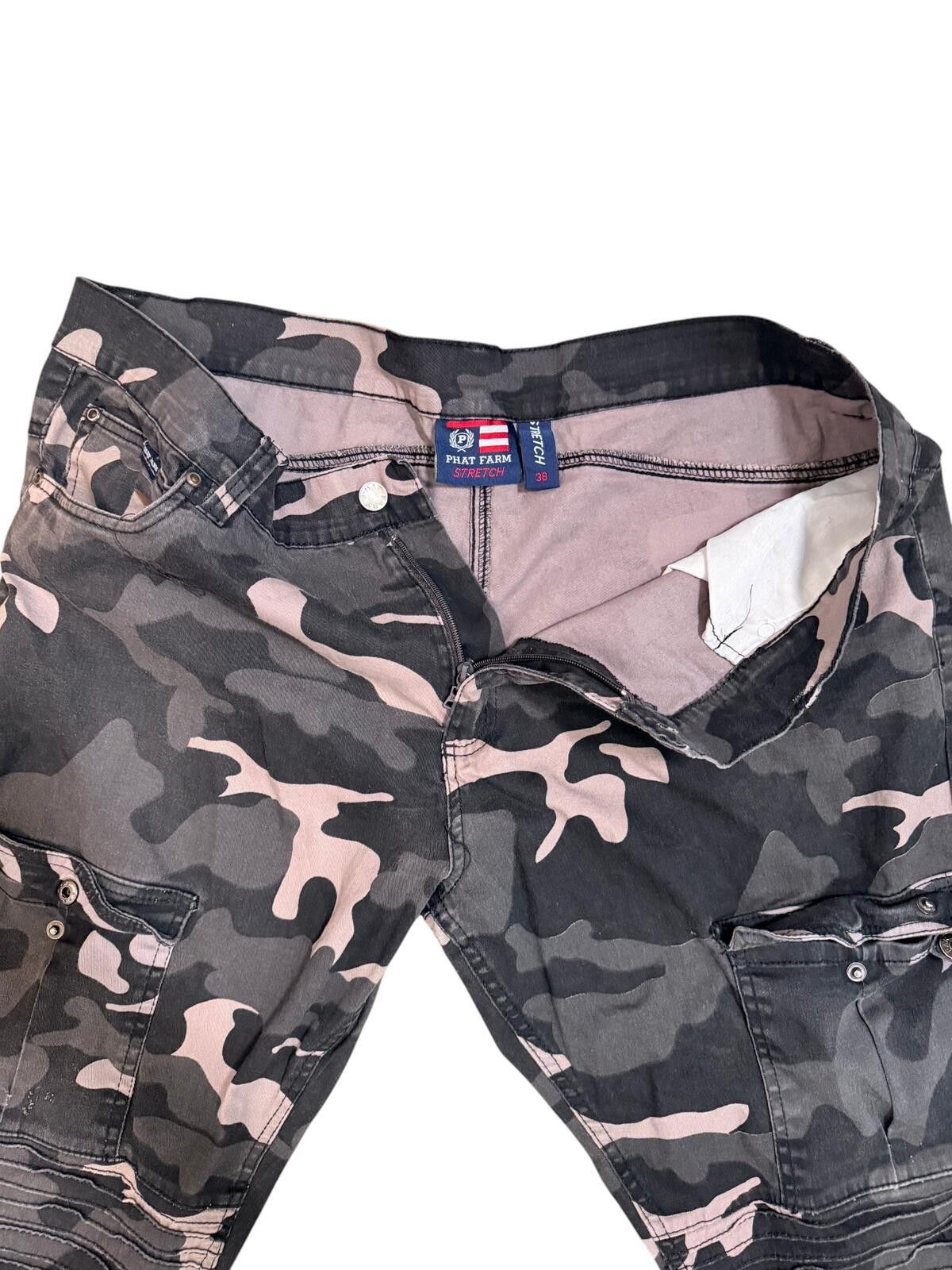 Phat Farm Phat Farm Moto Cargo Pants - Size 38 Size US 38 / EU 54 - 3 Thumbnail