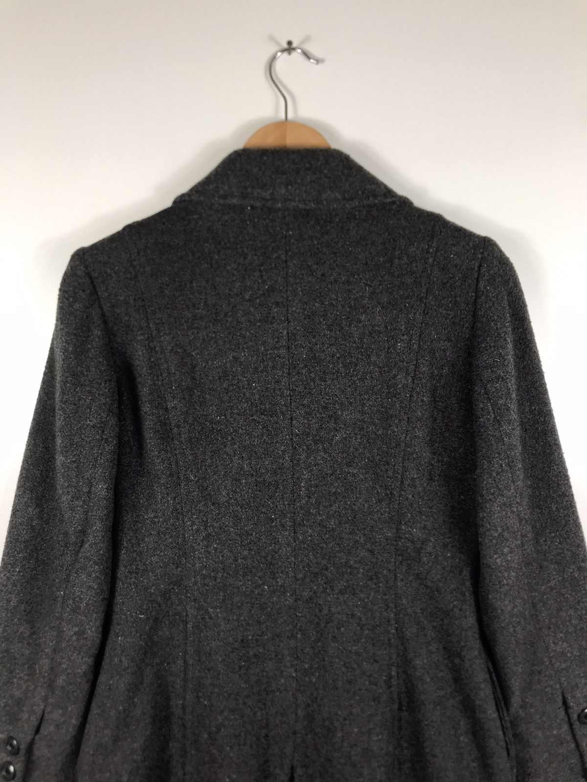 Japanese Brand ⚡️Vintage Dean & Deluca Wool Button Long Coat Jacket Size S / US 4 / IT 40 - 15 Thumbnail