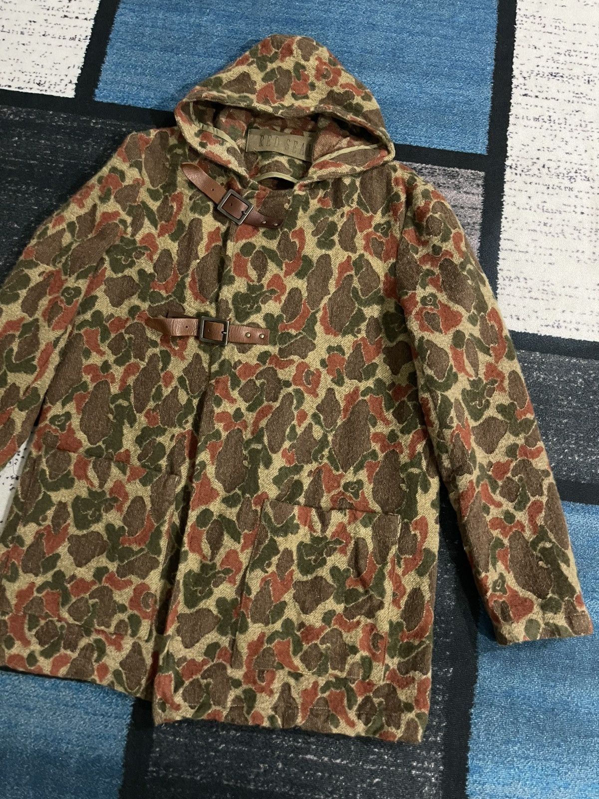 URBAN RESEARCH DOORS × Vintage Vintage Red Seam Urban Research Duck Camo Jacket Size US L / EU 52-54 / 3 - 3 Thumbnail