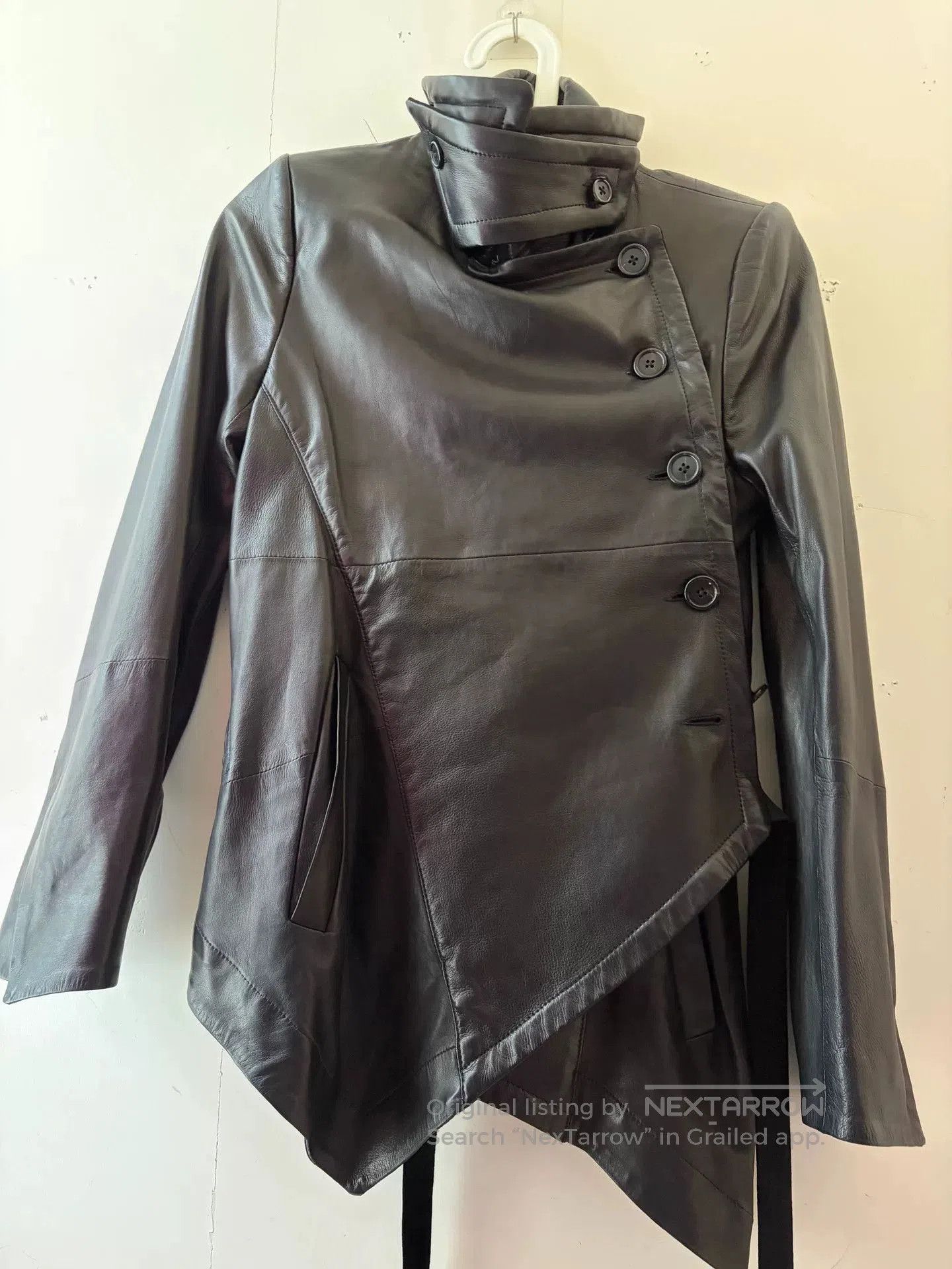 Ann Demeulemeester Ann Demeulemeester Napoleon Leather Jacket. Size XXS / US 00 / IT 34 - 1 Thumbnail