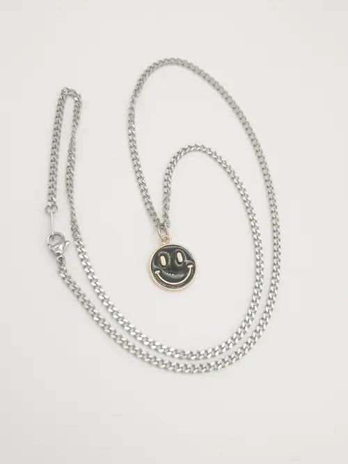 Jewelry × Vintage Smiley Face Pendant Necklace Chain Size ONE SIZE - 2 Thumbnail