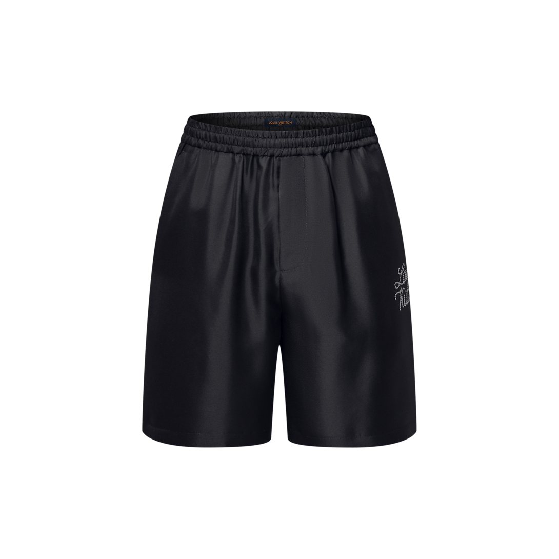 Louis Vuitton Printed Signature Silk Shorts Size US 36 / EU 52 - 1 Thumbnail