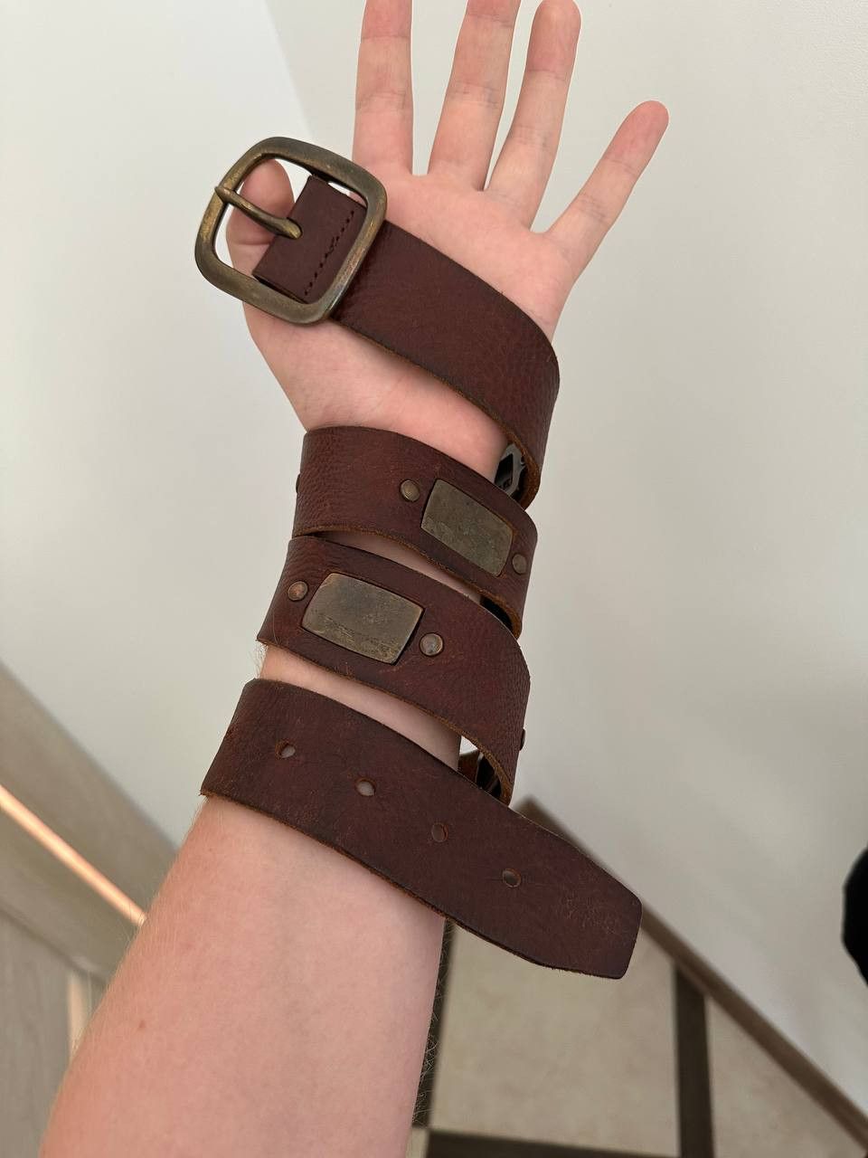 Diesel Vintage Diesel Leather Belt y2k Size ONE SIZE - 1 Thumbnail