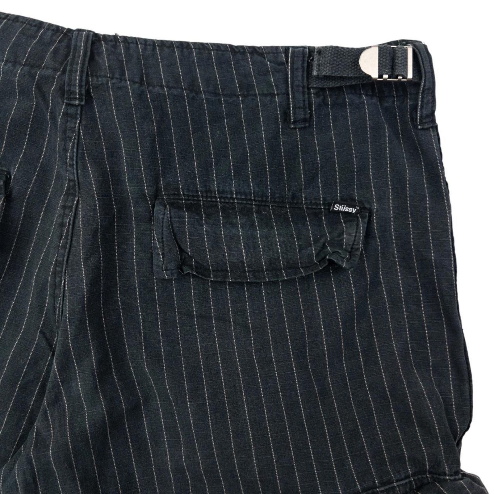 Stussy Vintage Stussy Striped Cargo Shorts Size W34 Size US 34 / EU 50 - 4 Thumbnail