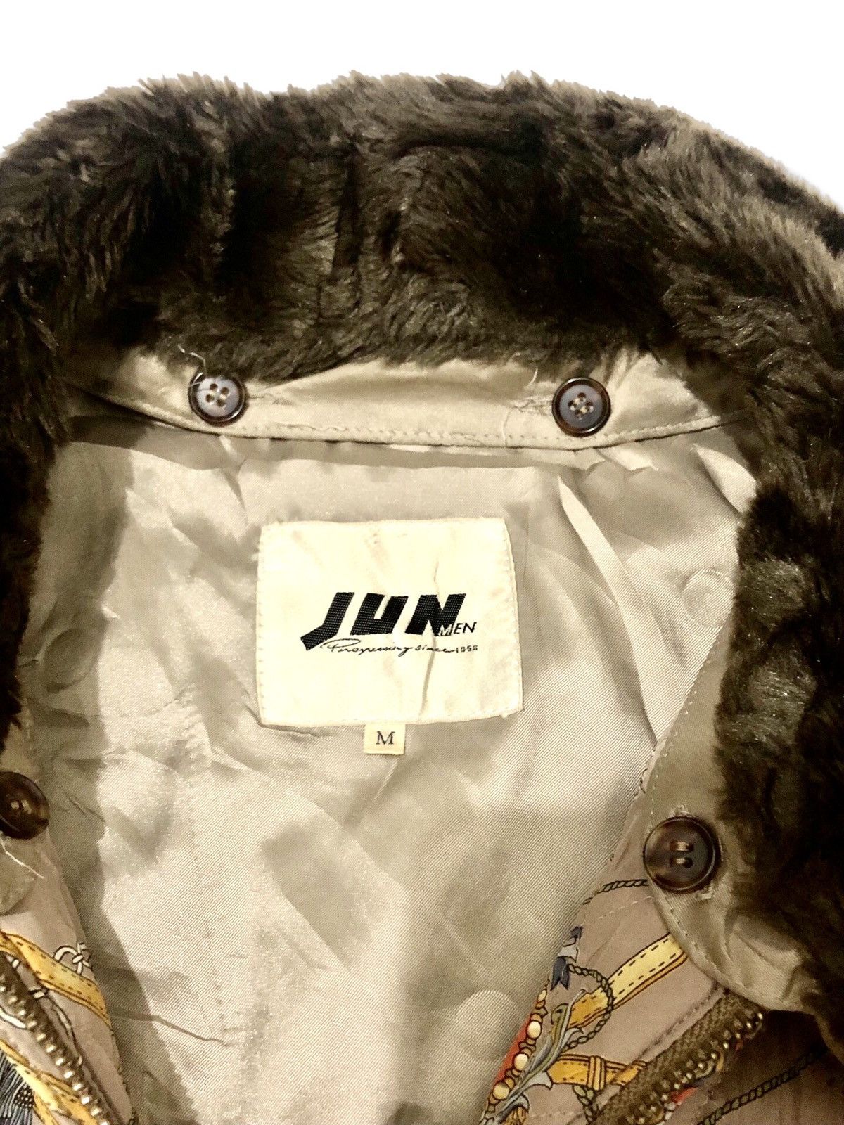 Designer × Japanese Brand × Le Grande Bleu (L.G.B.) Vintage Japanese Jun Men Baroque Fur Collar Jacket Size US M / EU 48-50 / 2 - 5 Thumbnail