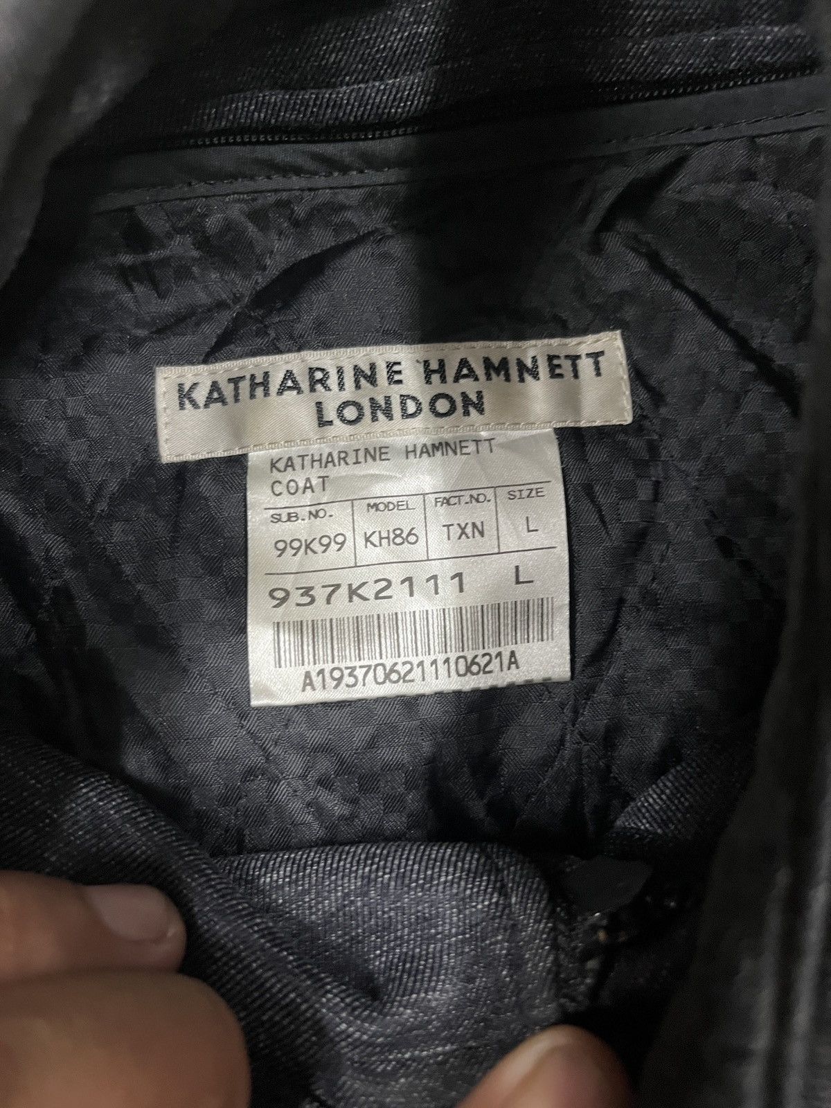Designer × Katharine Hamnett London Katharine hamnett london trench coat dark gray Size US L / EU 52-54 / 3 - 11 Thumbnail