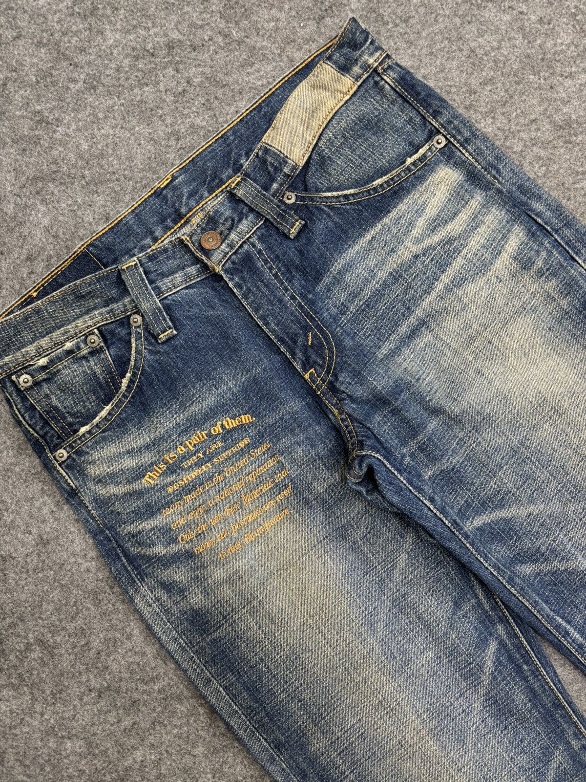 Levi's 💥Archival Flare💥Levis 517 Embroidery Denim F597 Size US 31 - 10 Thumbnail