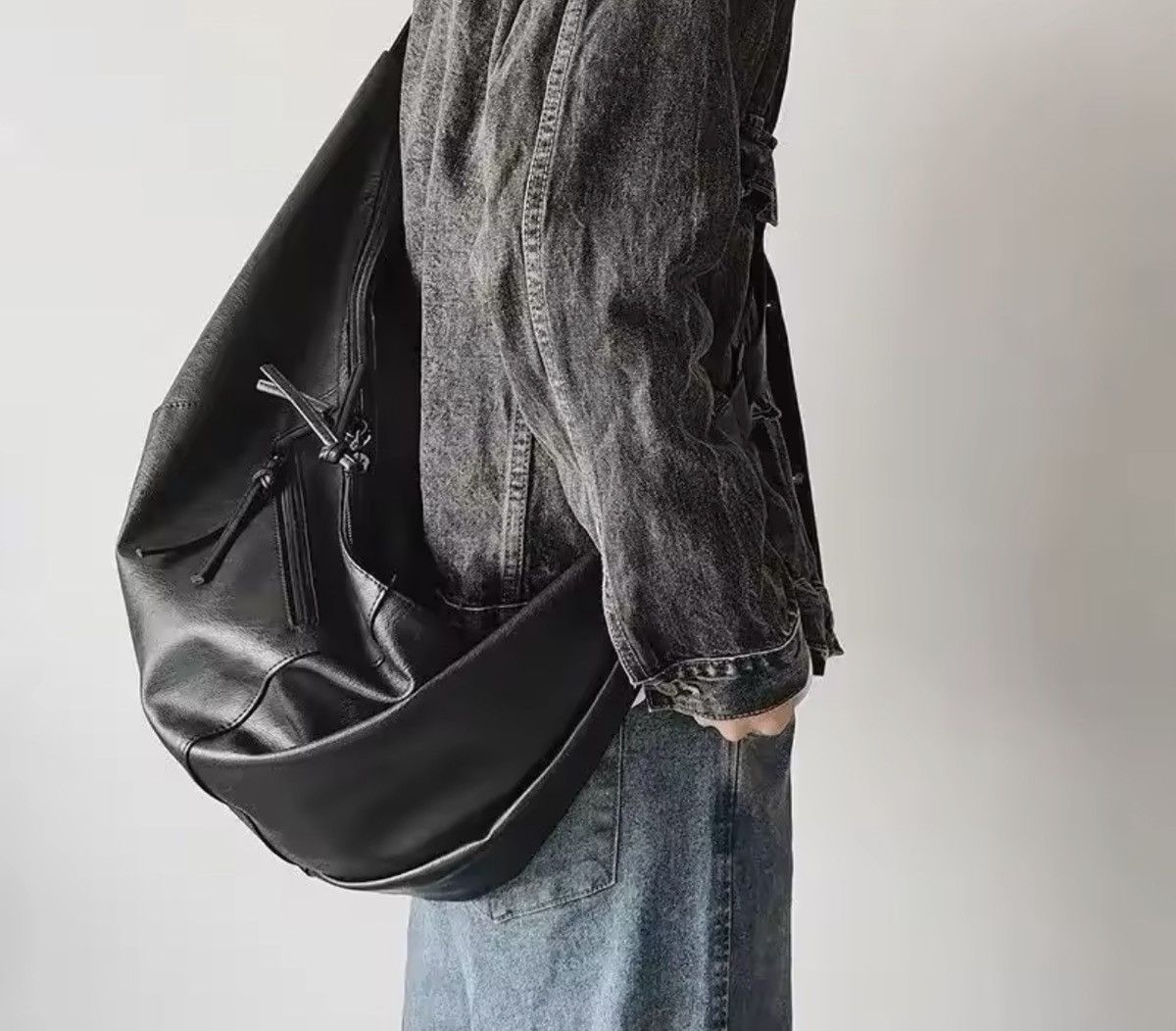 Japanese Brand Causal Large Capacity PU Soft Leather Bag Size ONE SIZE - 4 Thumbnail
