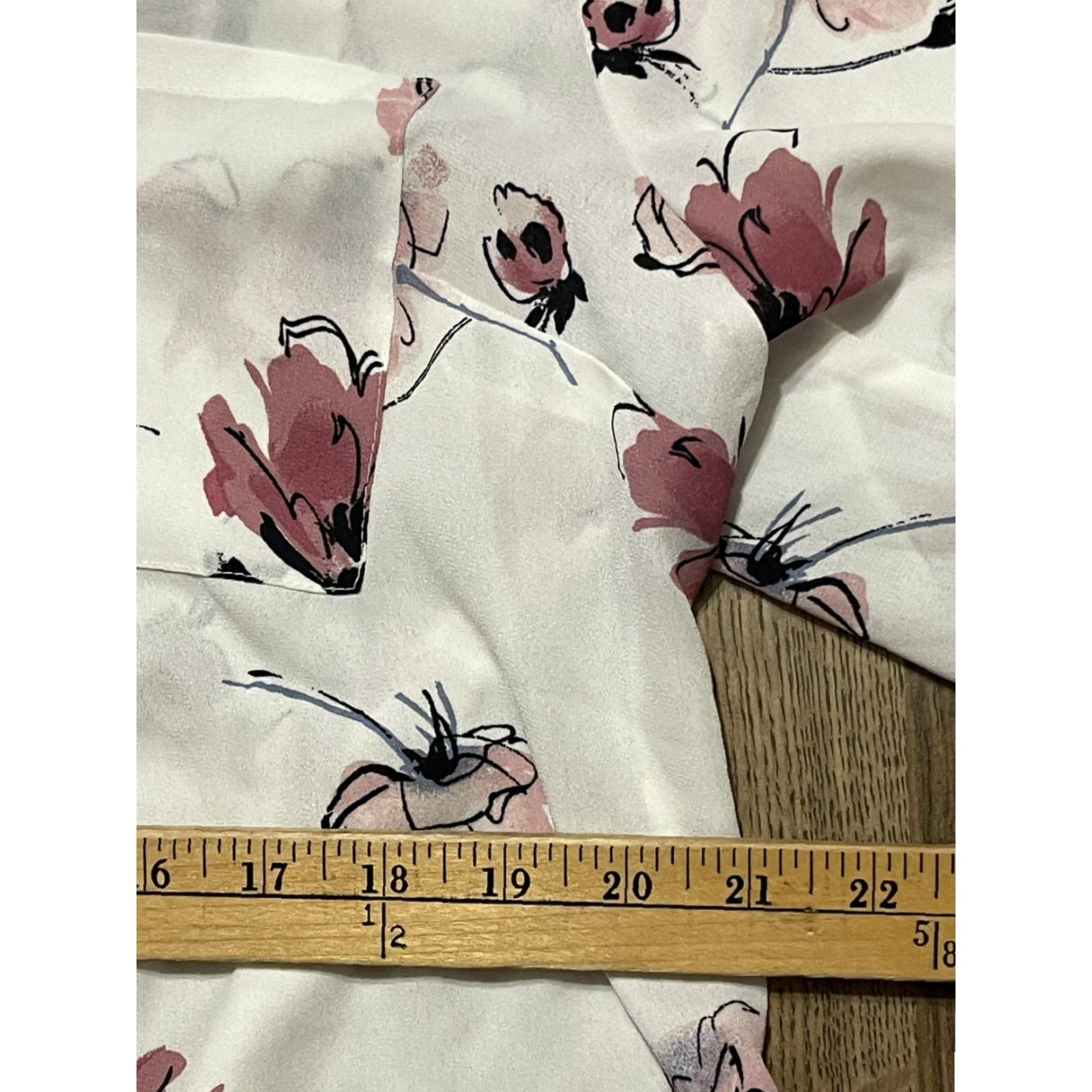 Vintage Iz Byer Blouse Womens XXL White Pink Floral Button Up 3/4 Sleeve NWT Size XXL / US 16-18 / IT 52-54 - 7 Thumbnail