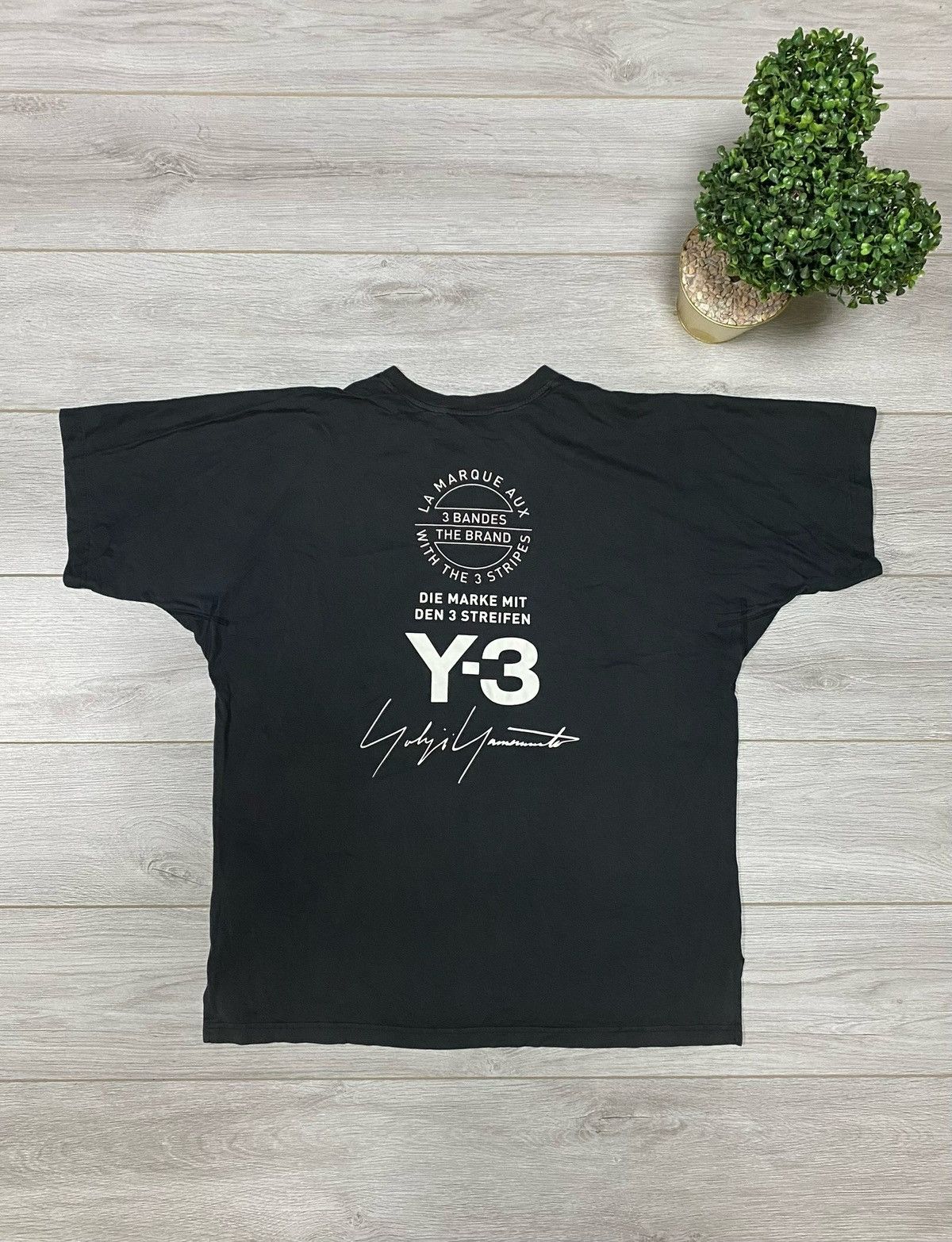Y-3 Y-3 big logo sign tee shirt boxy Size US M / EU 48-50 / 2 - 2 Thumbnail