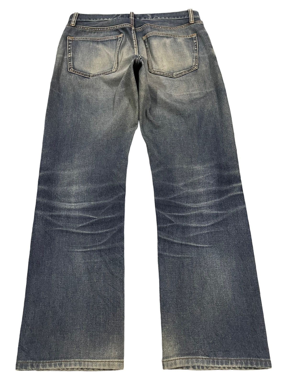 Uniqlo Vintage Japanese Uniqlo Blue Wash Style Distress Baggy Jeans Size US 31 - 2 Thumbnail