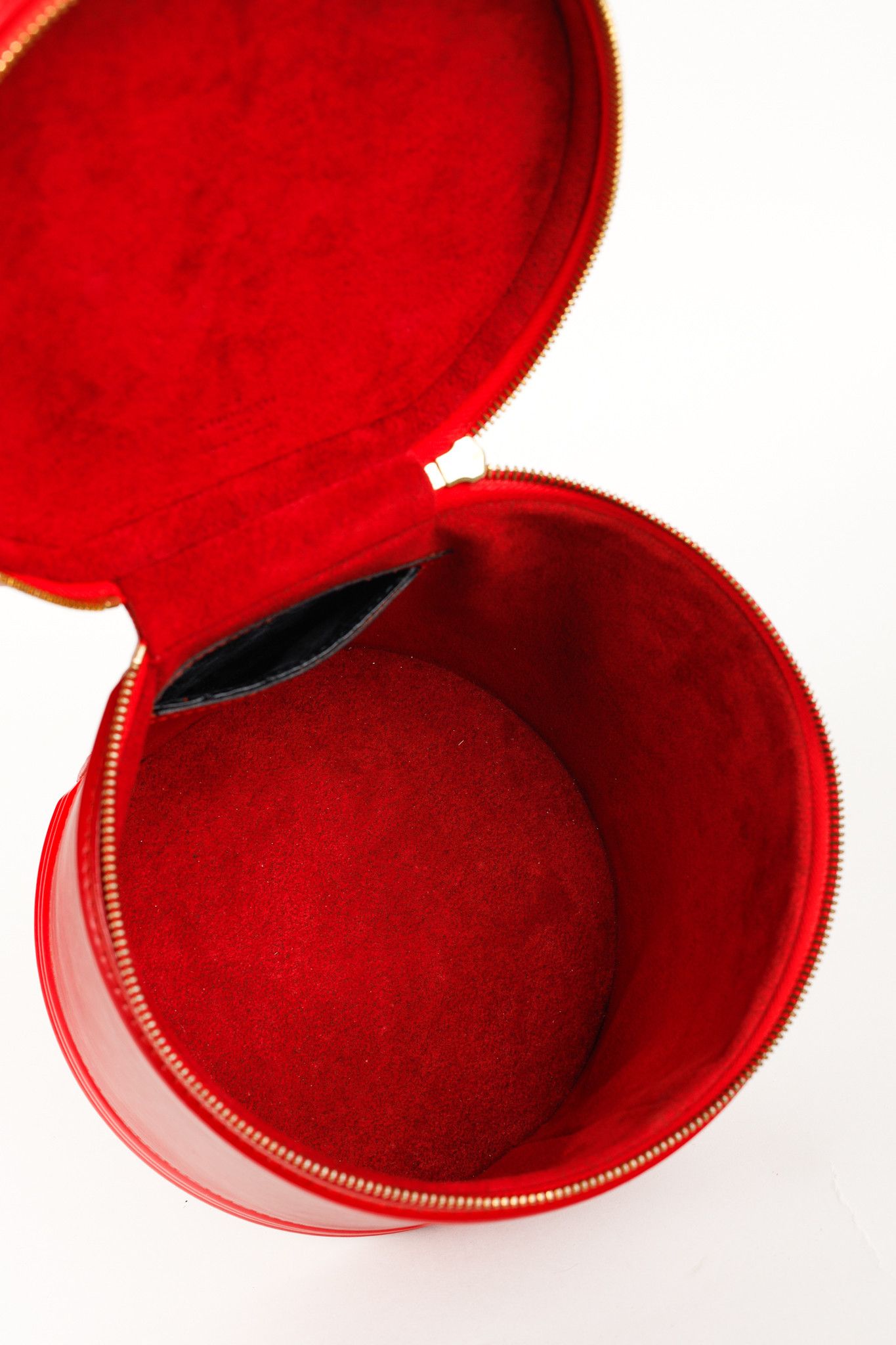 Louis Vuitton Louis Vuitton Epi Cannes Castillan Red Leather Round Handbag Size ONE SIZE - 10 Thumbnail