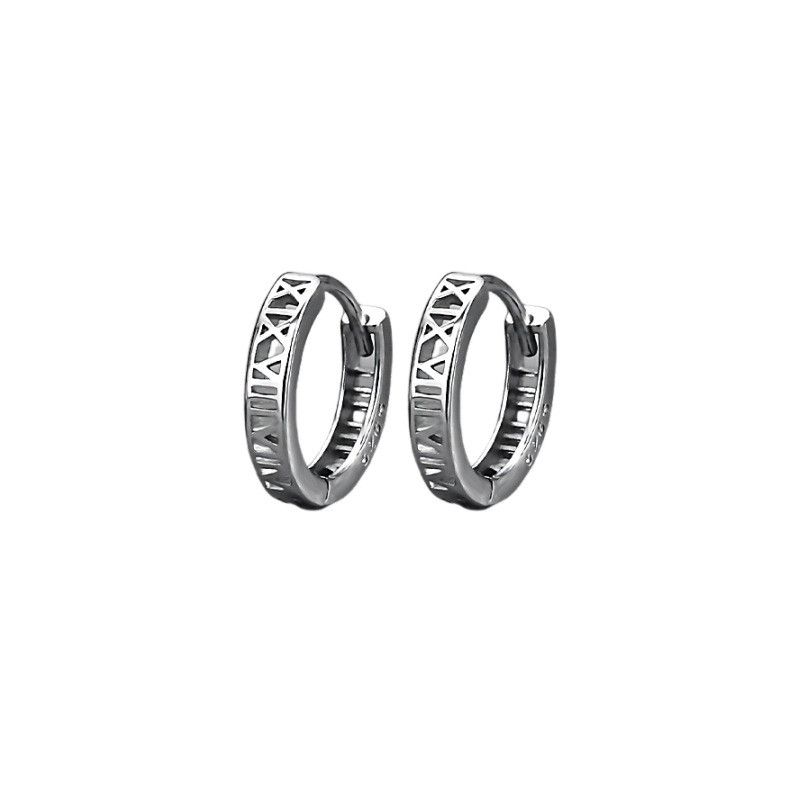 Jewelry Roman New Design Earrings One Pairs Chrome Jewelry Size ONE SIZE - 3 Thumbnail